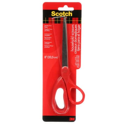 Scotch Home and Office Scissors, Red