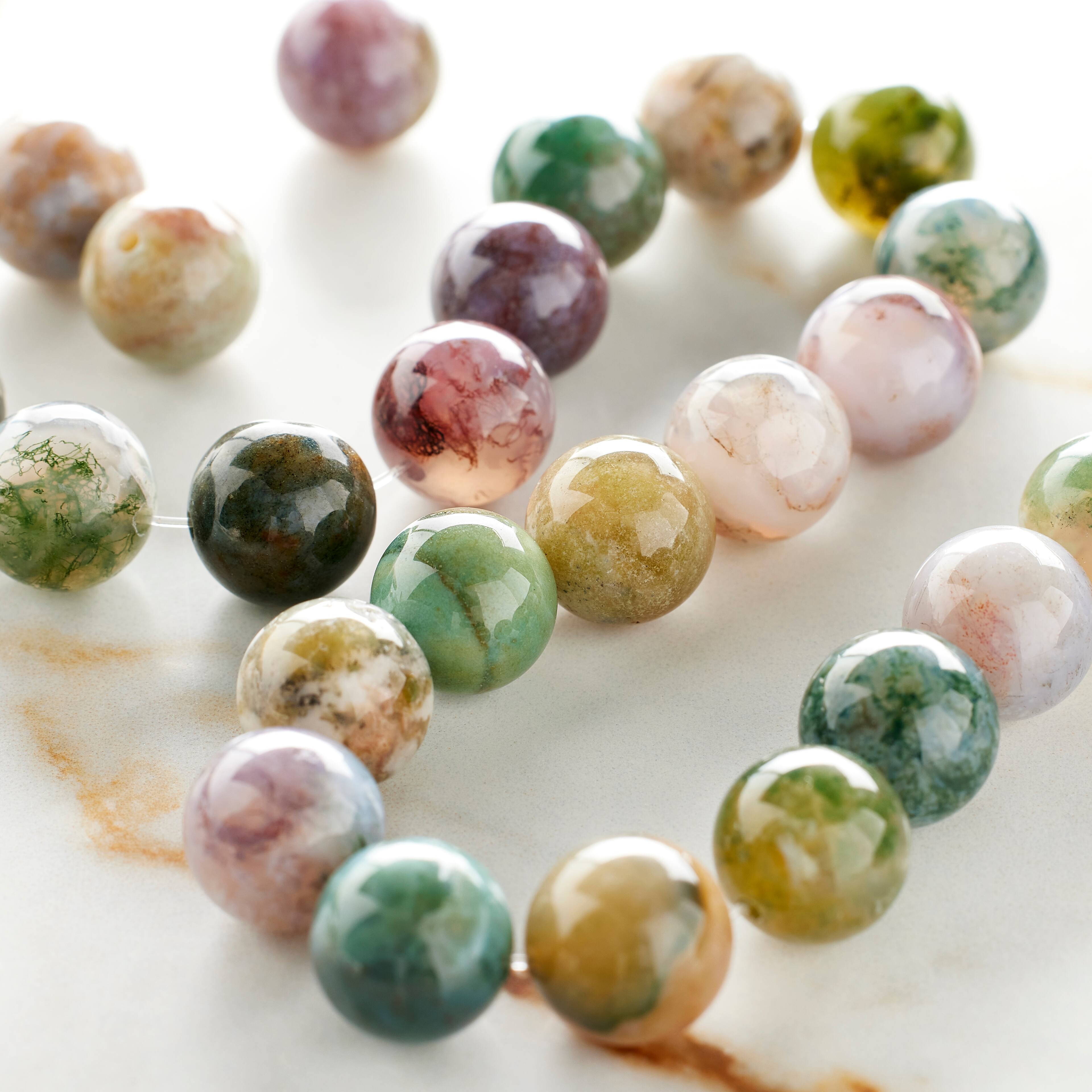 12 Pack: Multicolor Jasper Round Beads, 10mm by Bead Landing&#x2122;