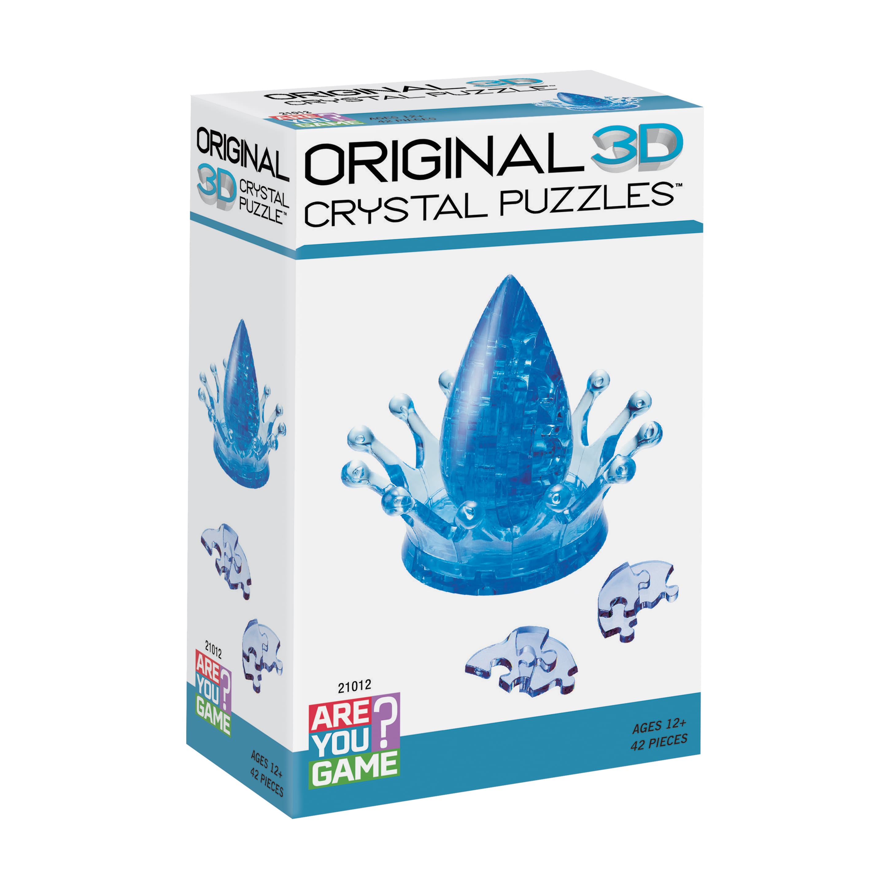 Original 3D Crystal Puzzle™ Water Crown 42 Piece Puzzle