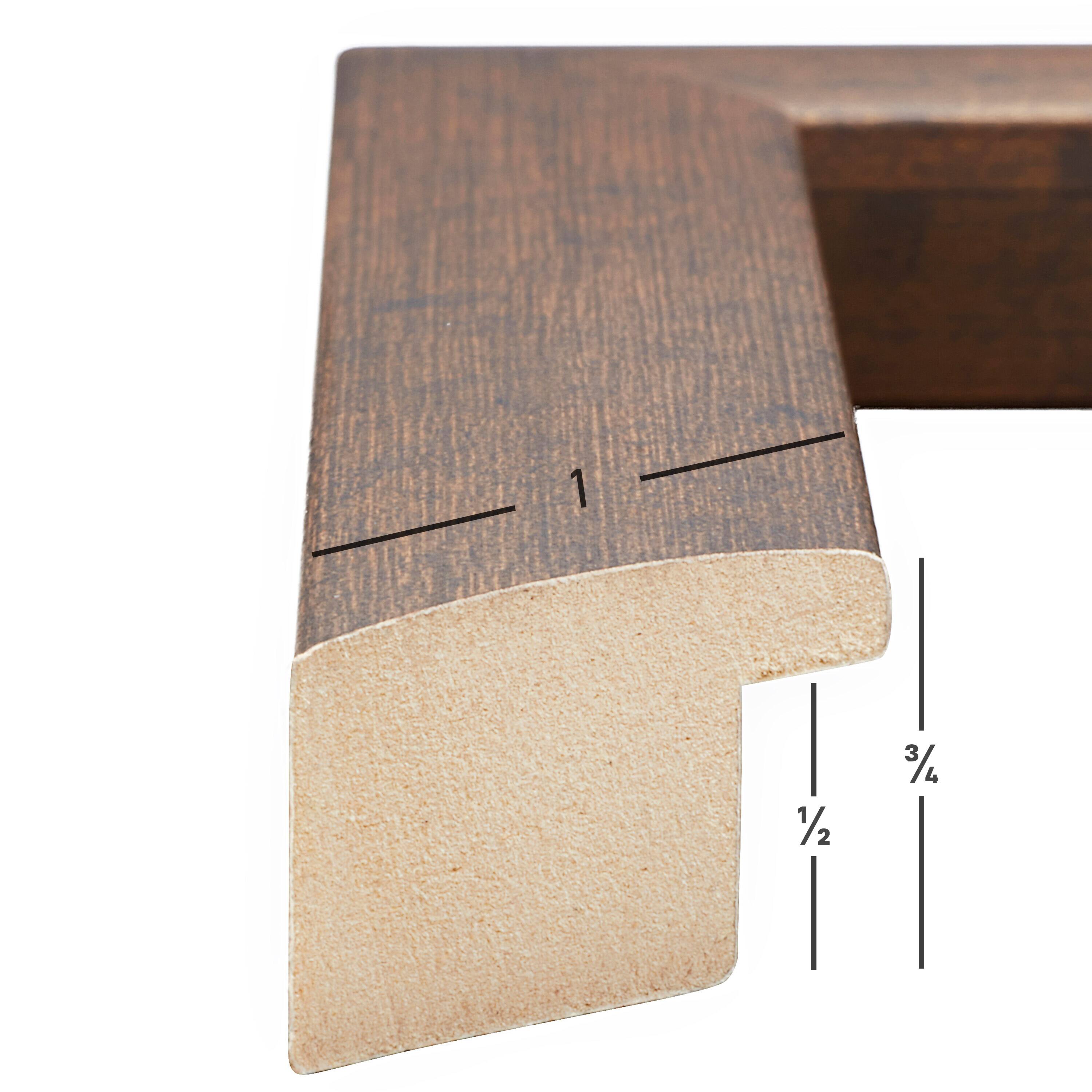 Craig Frames Contemporary Rustic Copper Picture Frame with Mat