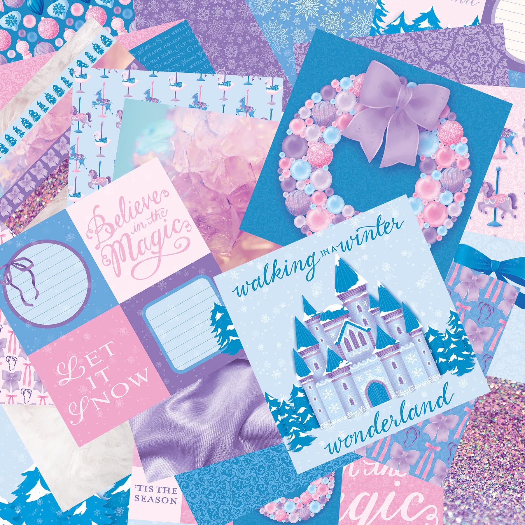 6&#x22; x 6&#x22; Frosted Fairytale Double-Sided Paper Pad, 24 Sheets by Recollections&#x2122;