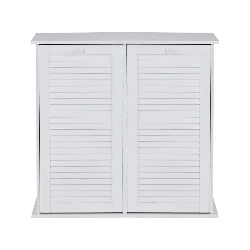 Household Essentials Tilt-out Cabinet Laundry Sorter with Shutter Front