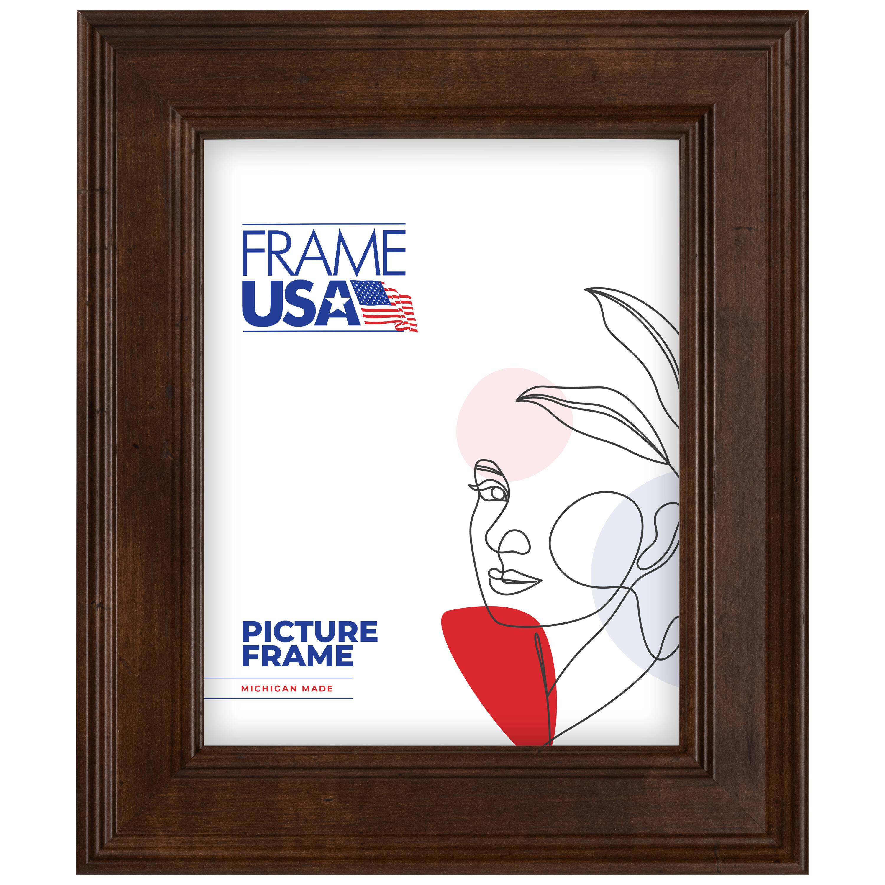 Frame USA Café Beveled Mocha Single Image Picture Frame