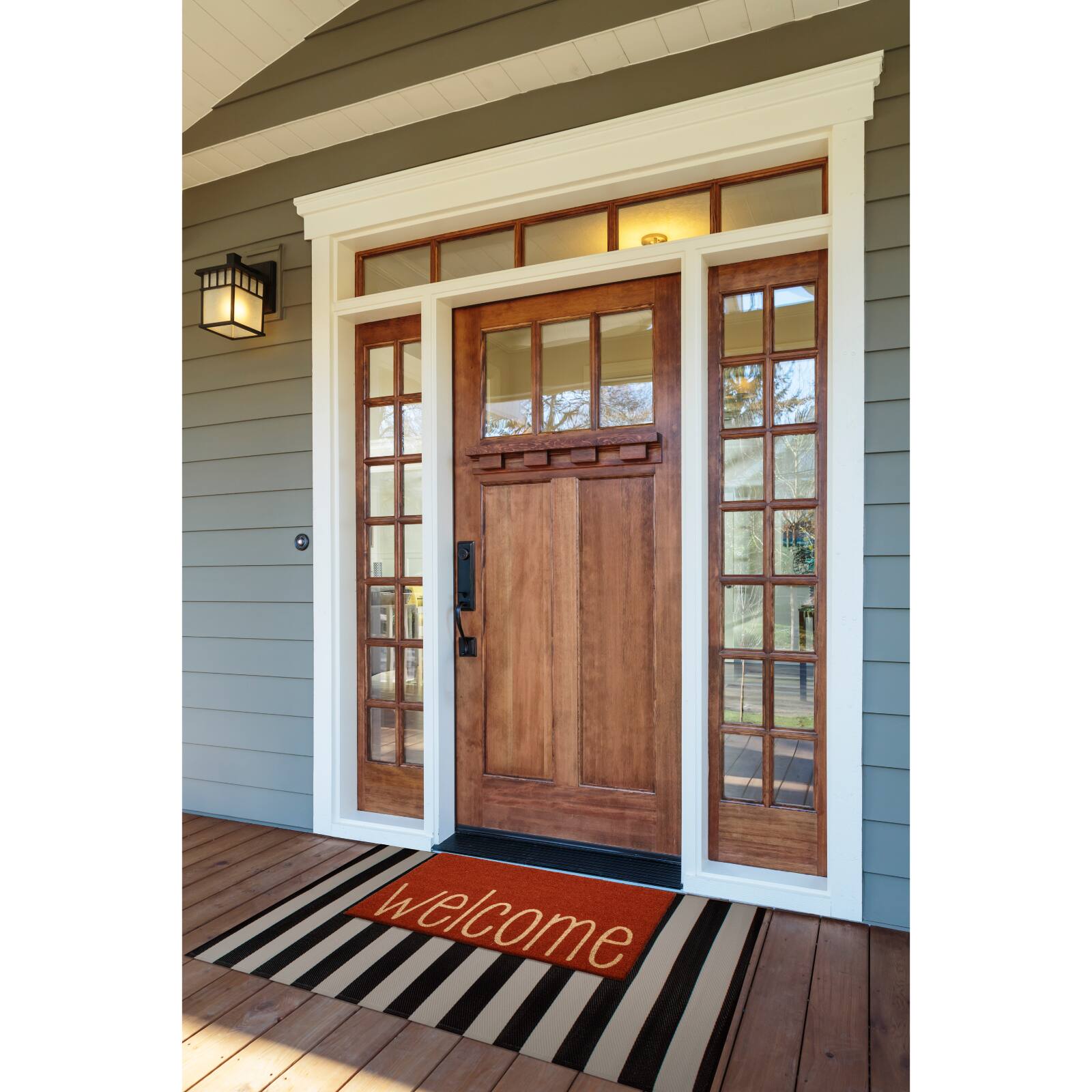 Rusty Orange Welcome Doormat