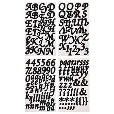 Large Elegant Black Alphabet Stickers Recollections™ | Michaels