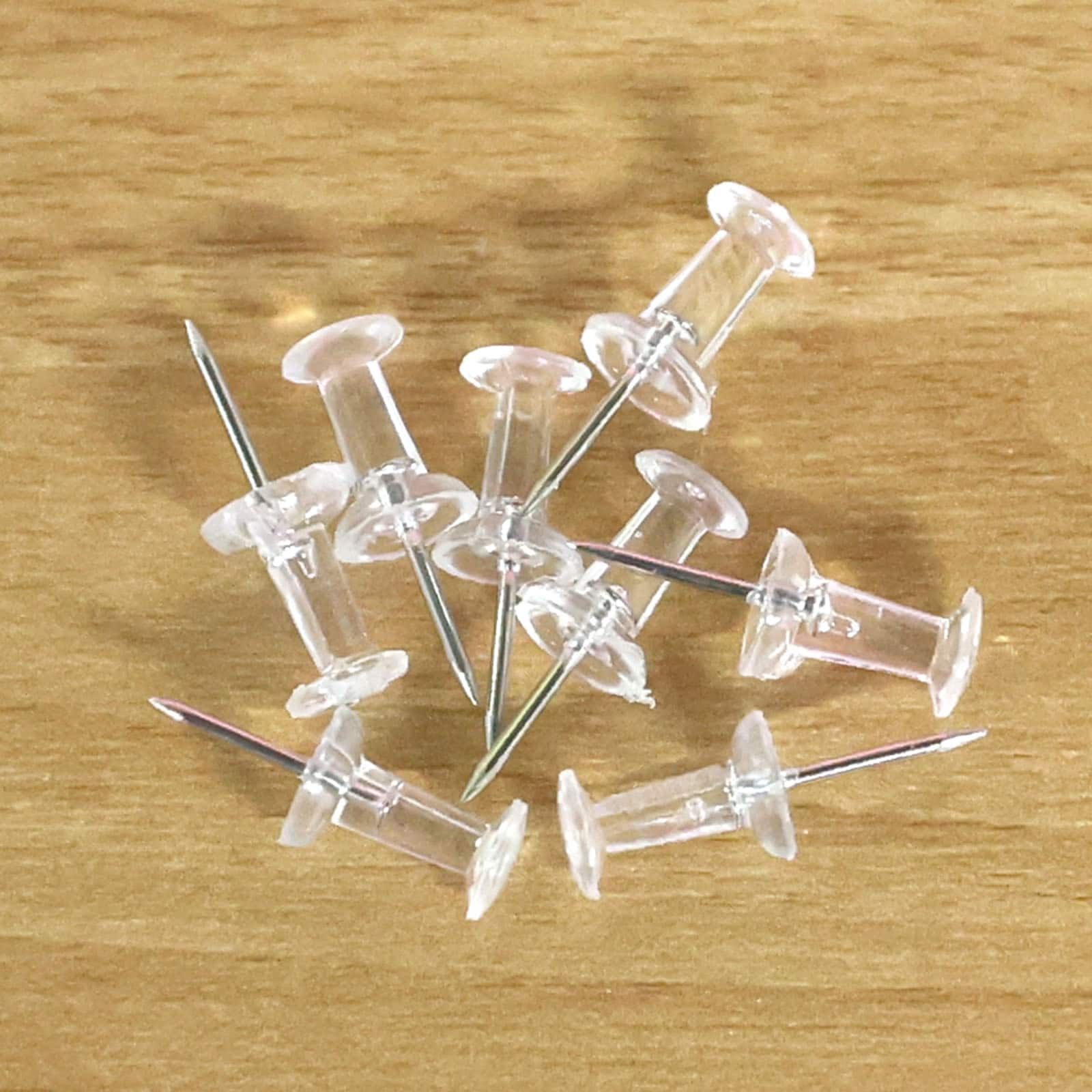 24 Packs: 100 ct. (2,400 total) Clear Pushpins by B2C®