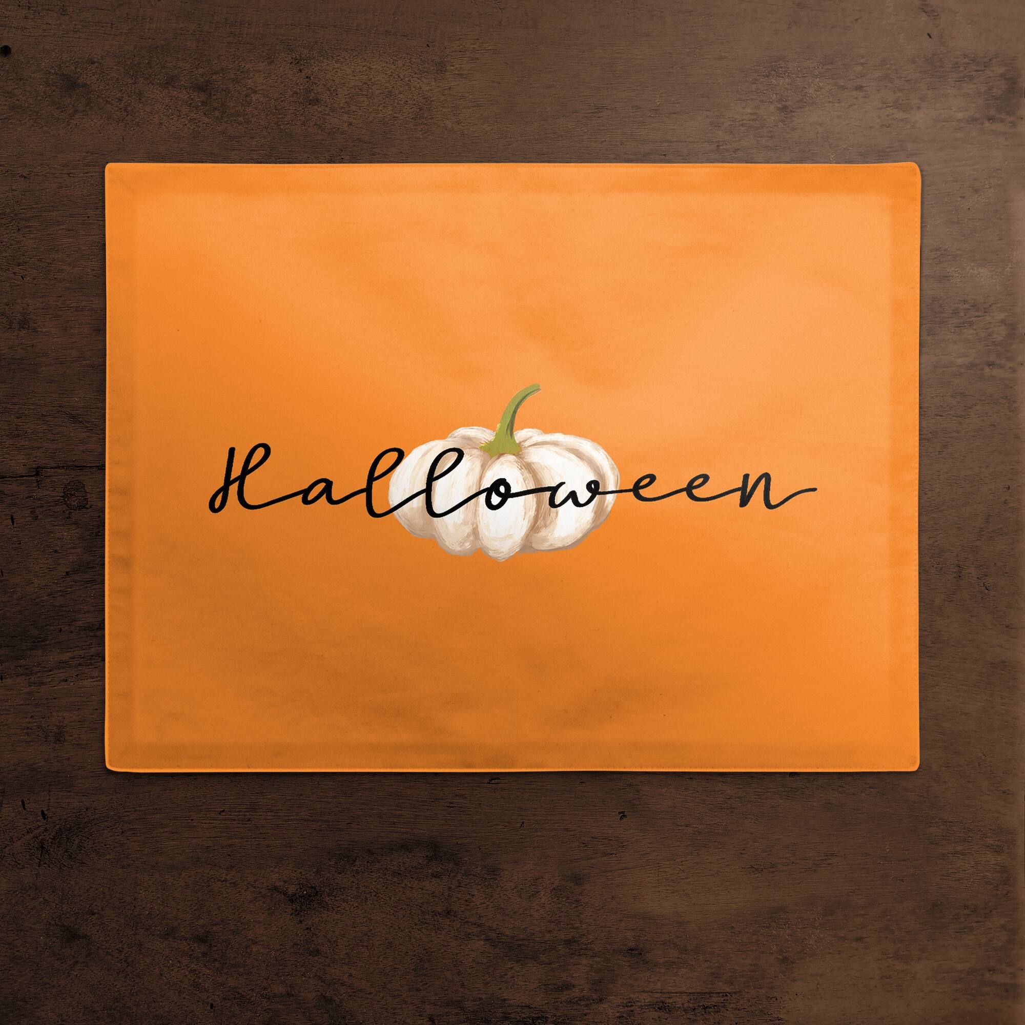 Halloween Pumpkin Polyester Twill Placemat