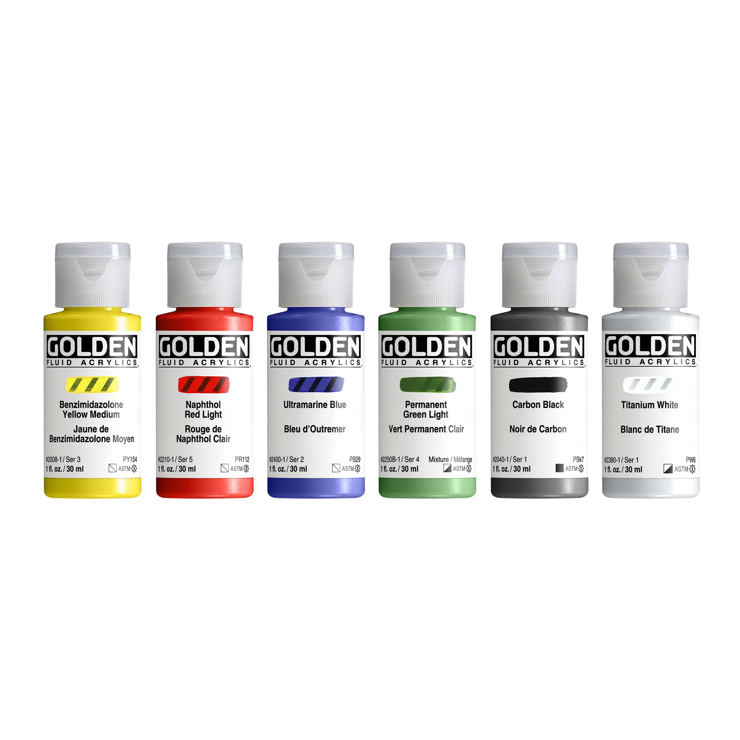 Golden&#xAE; Fluid Acrylics&#x2122; 6 Color Fluid Intro Set