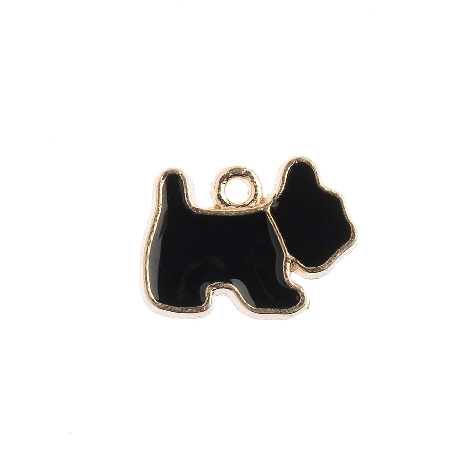 John Bead Sweet & Petite Scottie Dog Charms, 10ct.