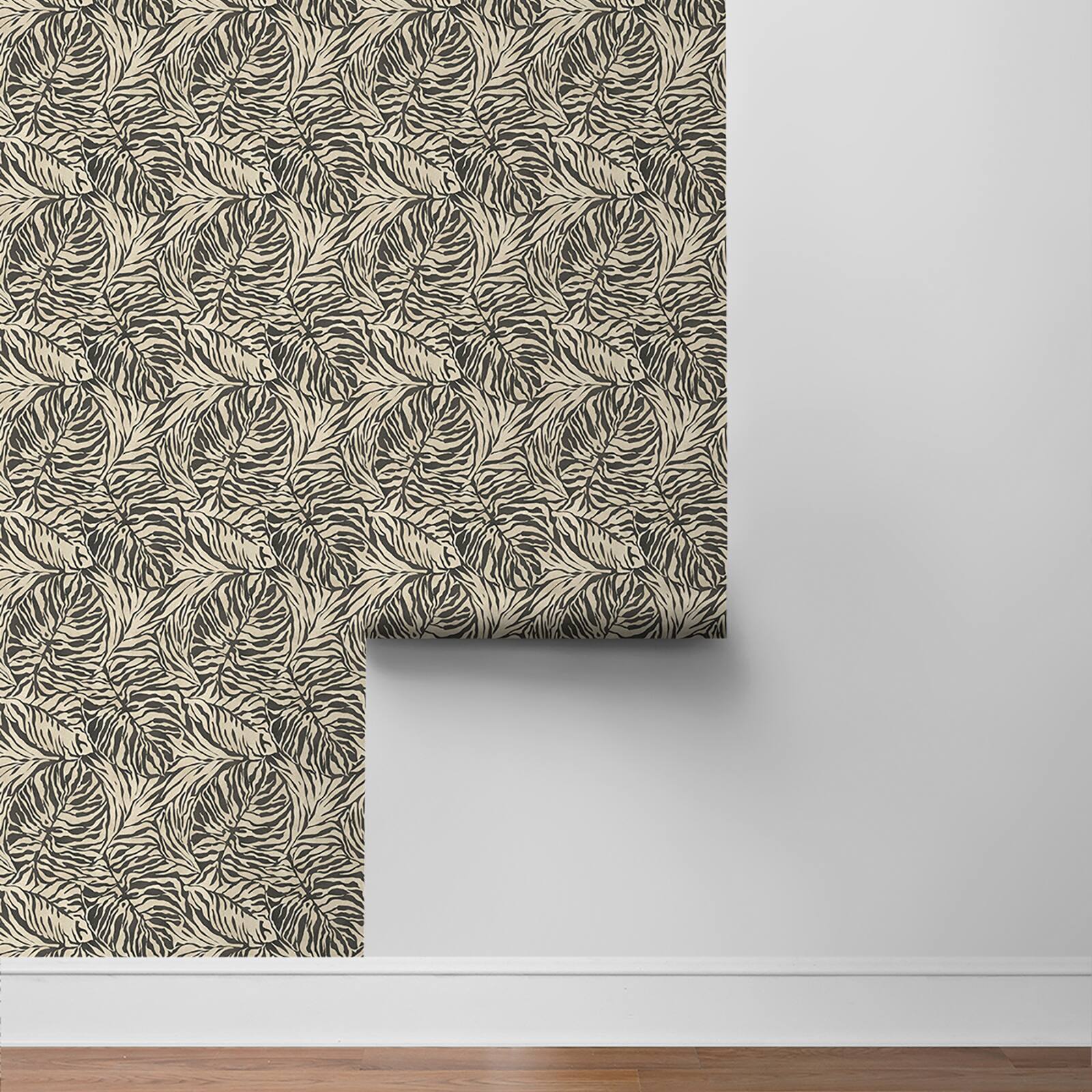 Tommy Bahama Zebra Leaf Peel &#x26; Stick Wallpaper