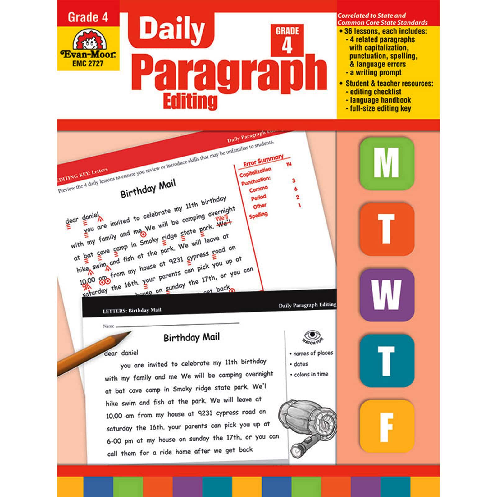 Evan-Moor® Daily Paragraph Editing Book, Grade 4