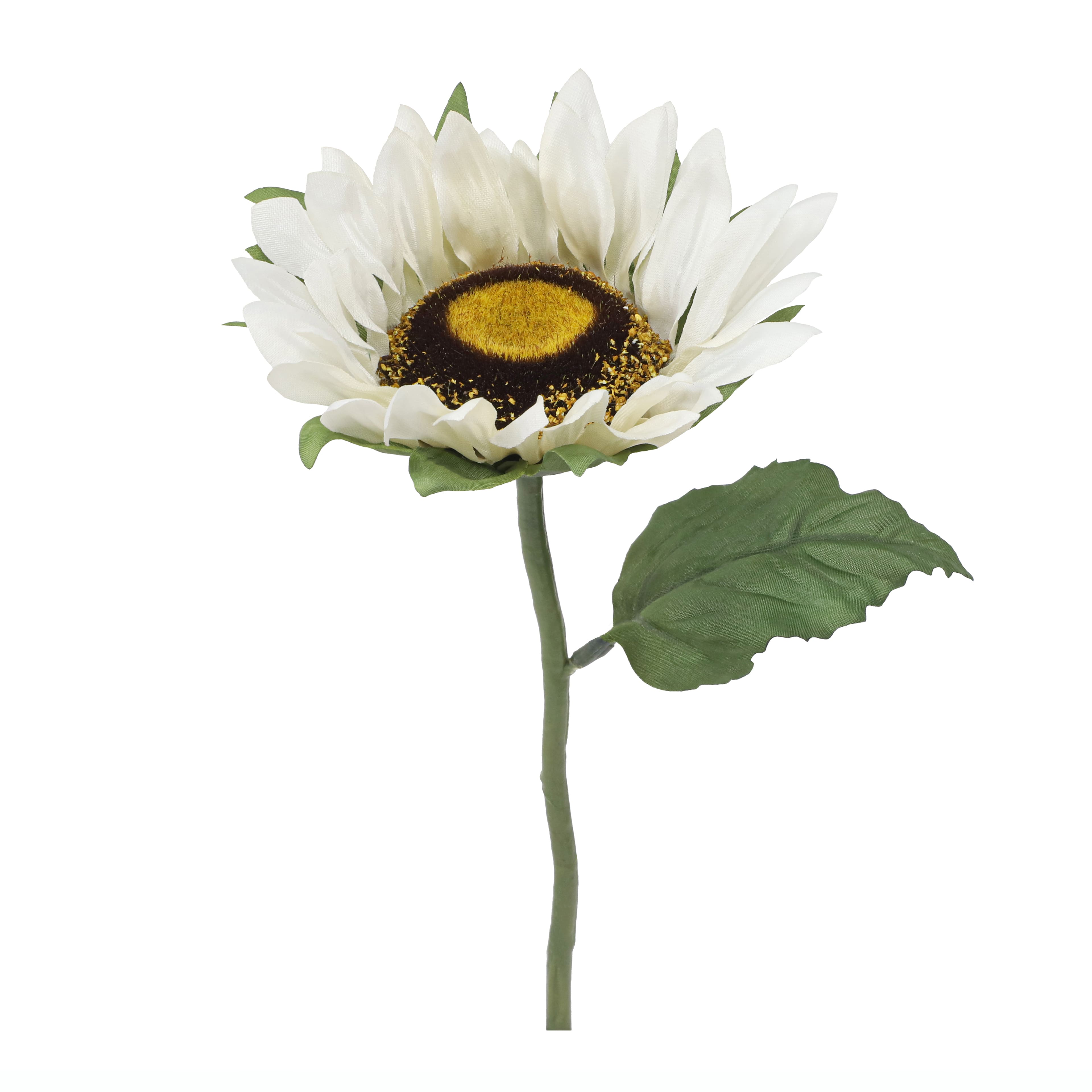 10&#x22; Cream Sunflower Pick by Ashland&#xAE;