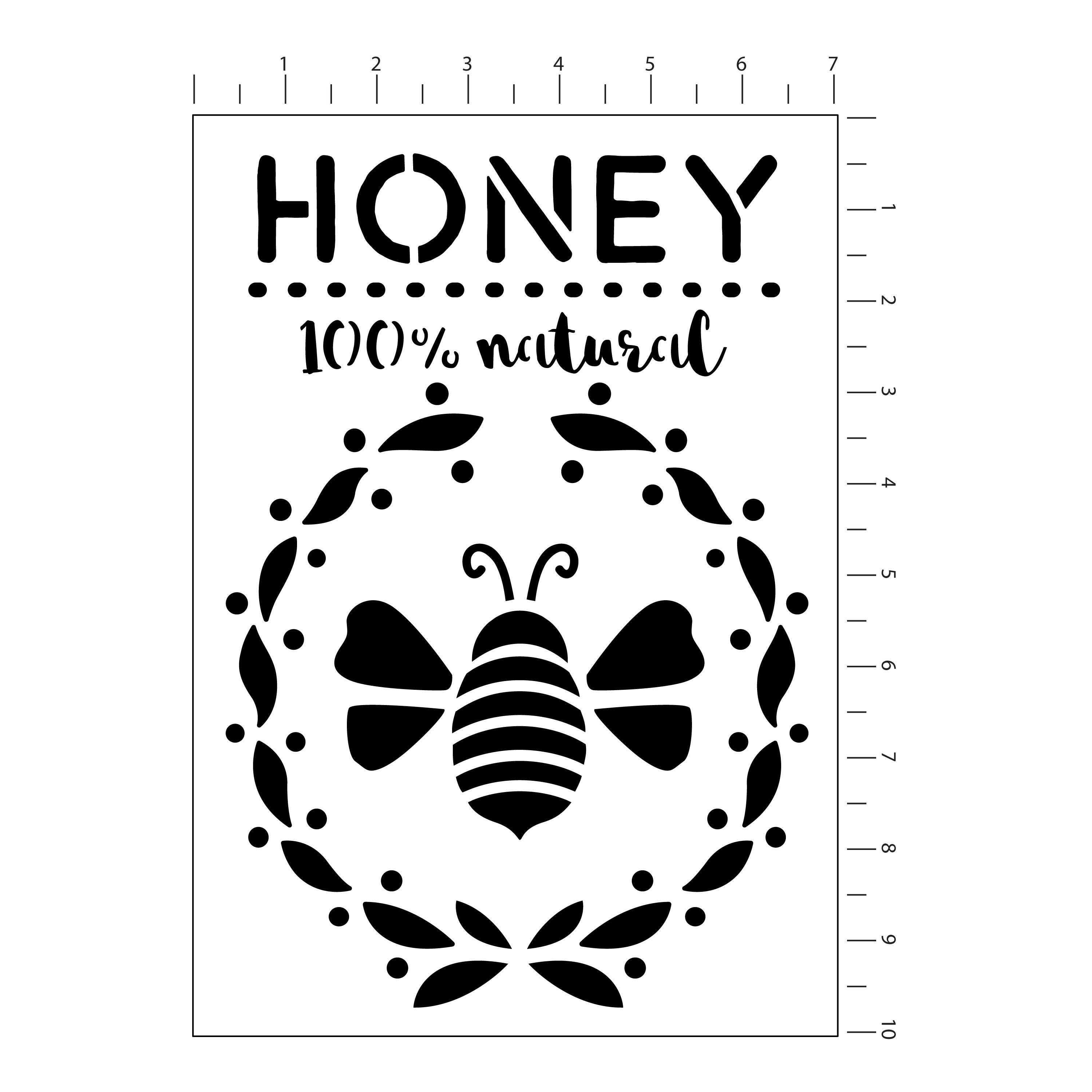 Honey Stencils by Craft Smart&#xAE;, 7&#x22; x 10&#x22;