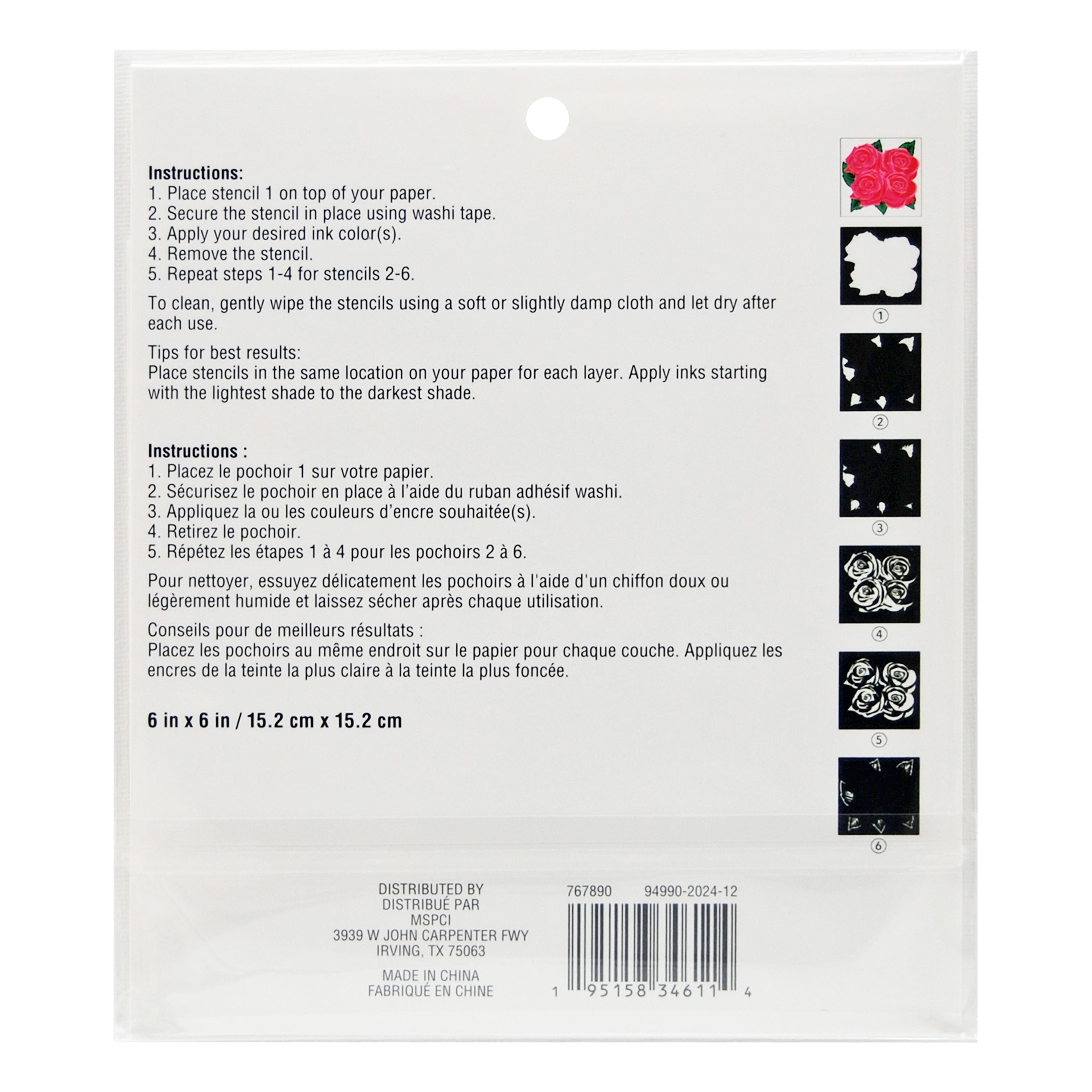 Rose Bunch Layering Stencils by Recollections™