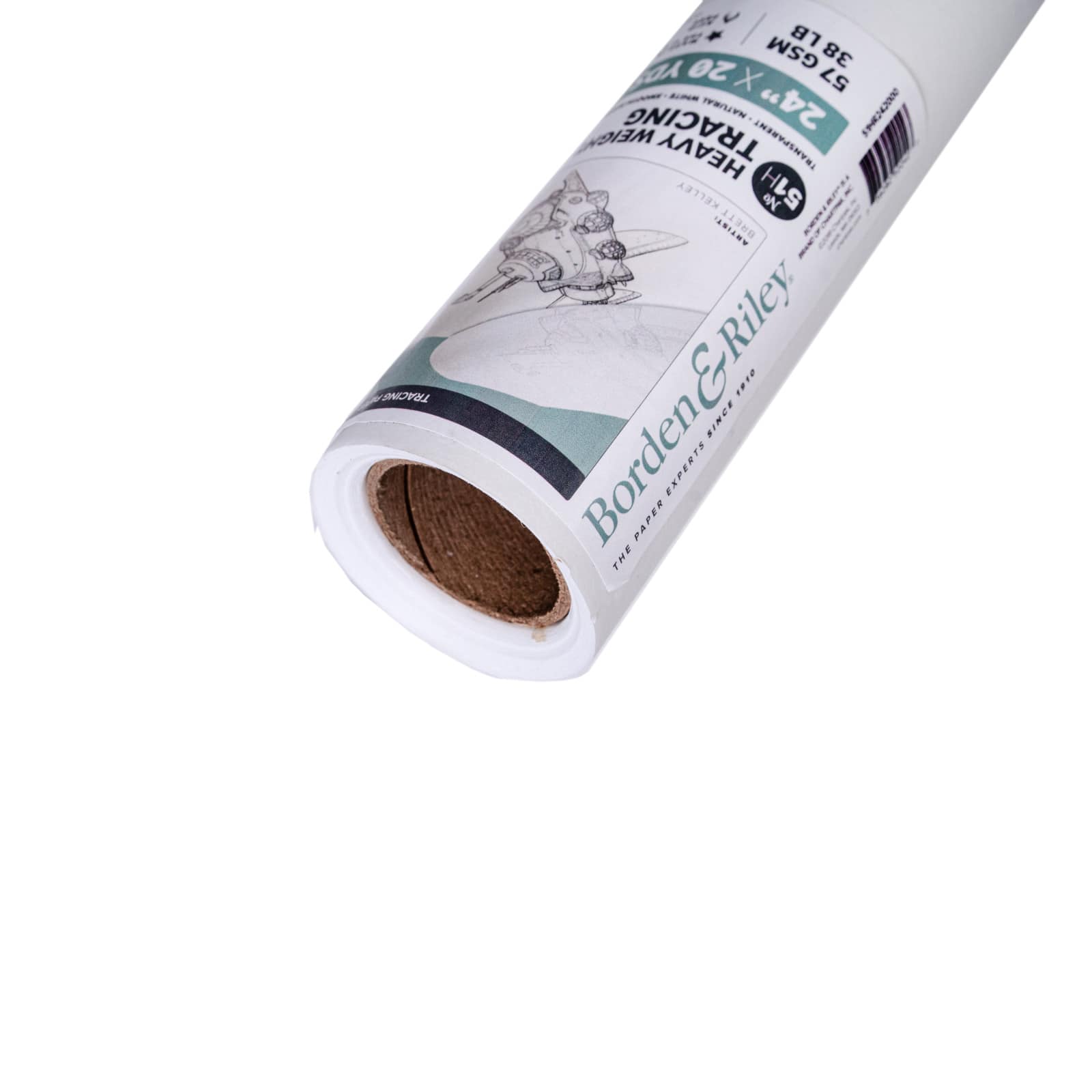 6 Pack: Borden &#x26; Riley&#xAE; No.51H Monroe Triple-T Parchment Tracing Paper Roll, 24&#x22; x 20yd.