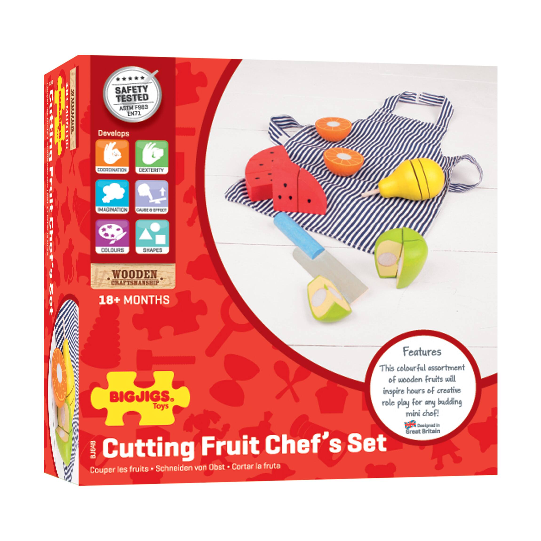 Wooden Cutting Fruit Chef&#x27;s Set