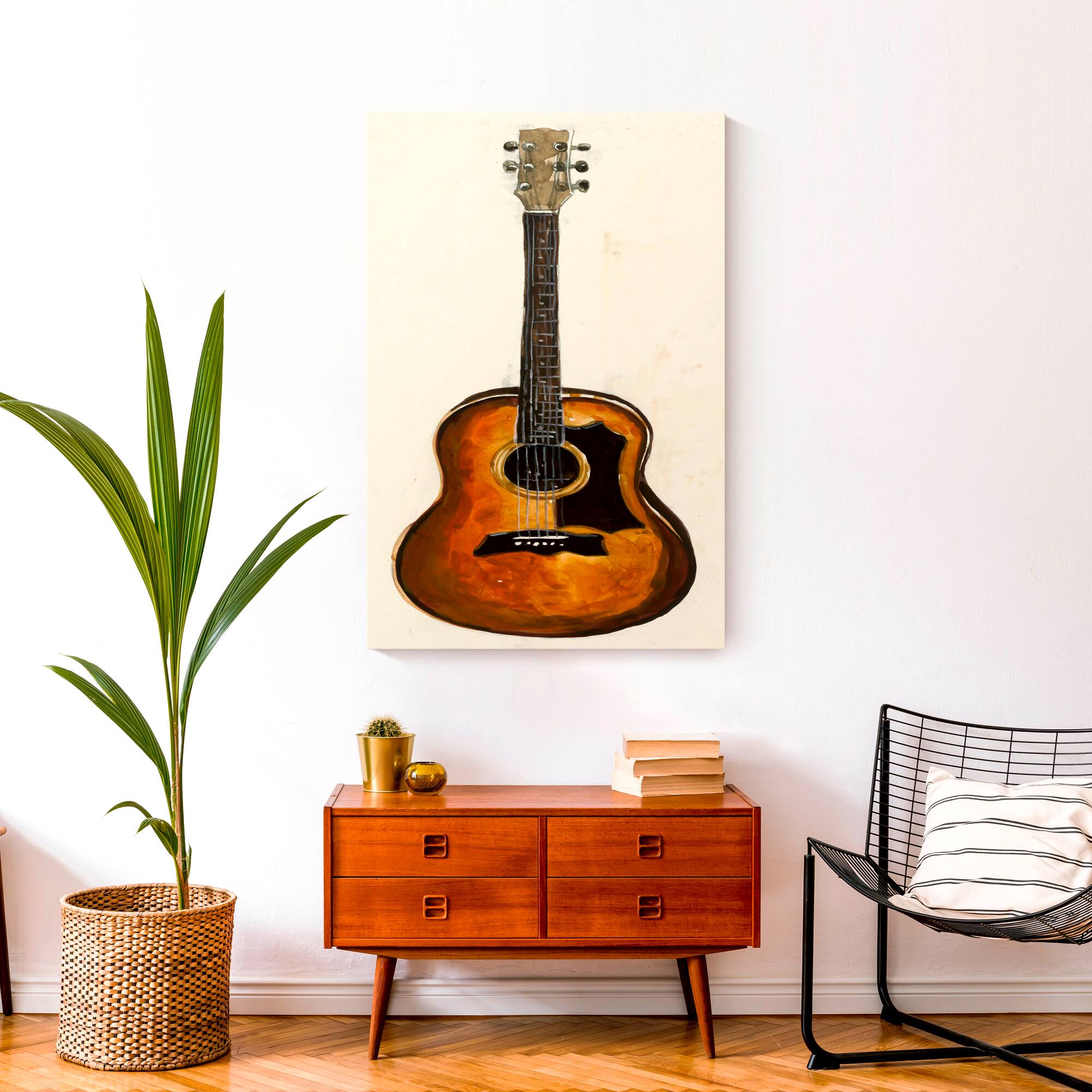 Traditional Guitar 24" x 36" Canvas Wall Art