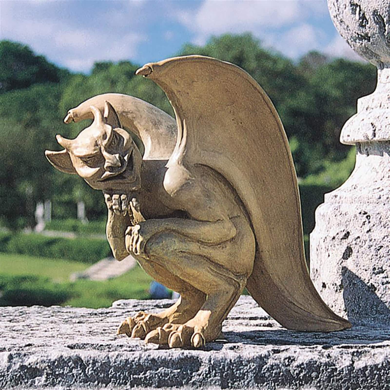 Design Toscano 10" Legend of the Cambridge Hopping Gargoyle Sculpture