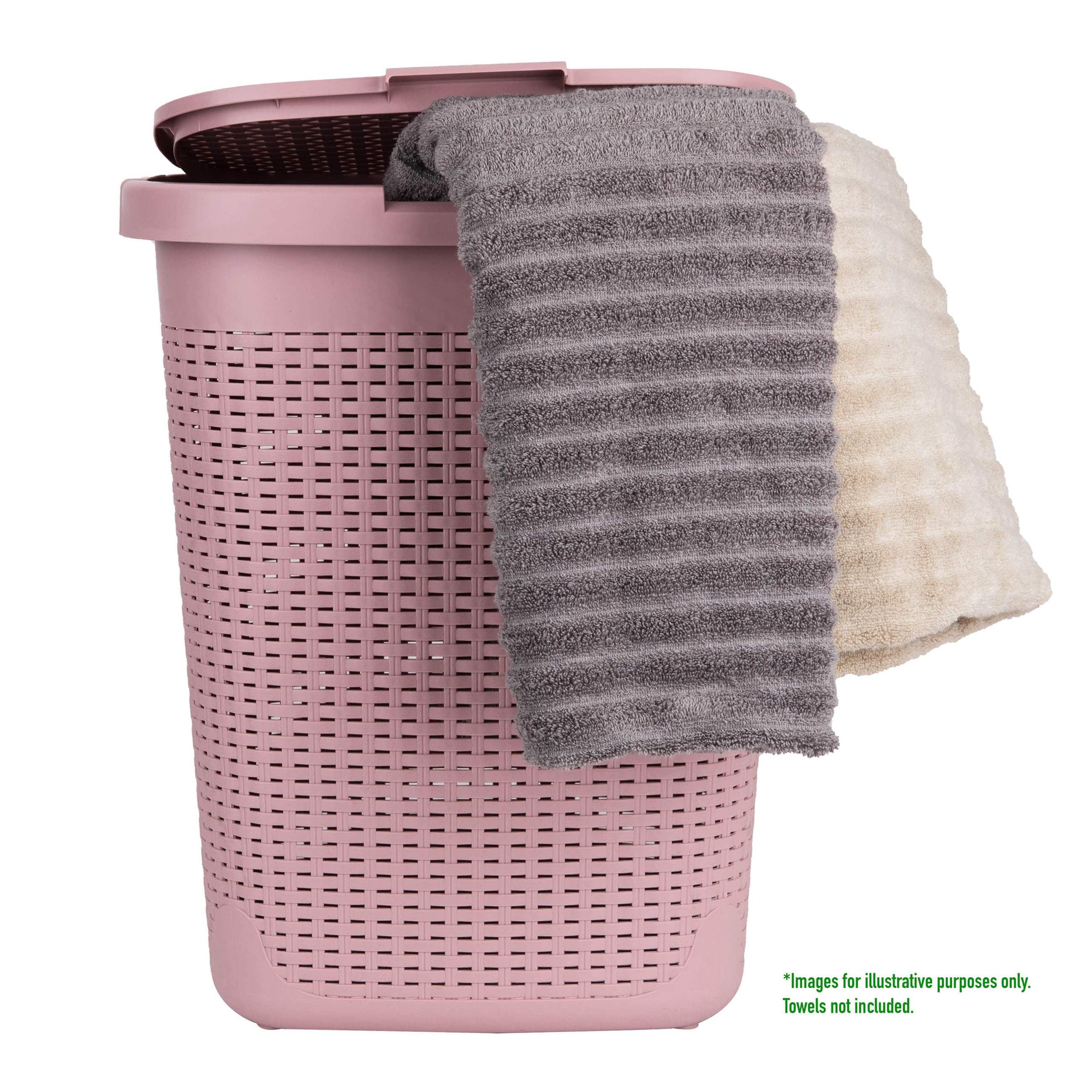 Mind Reader 21&#x27;&#x27; Hamper Laundry Basket with Cutout Handles