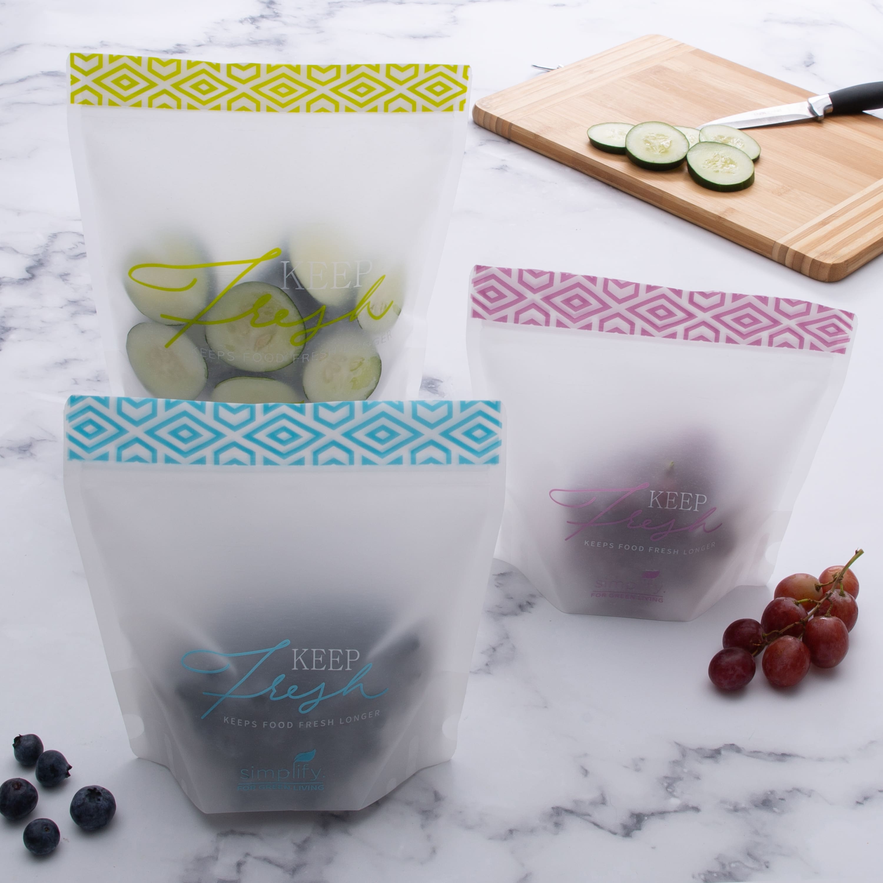 Simplify Reusable Snack Bags for Kids, 3ct.