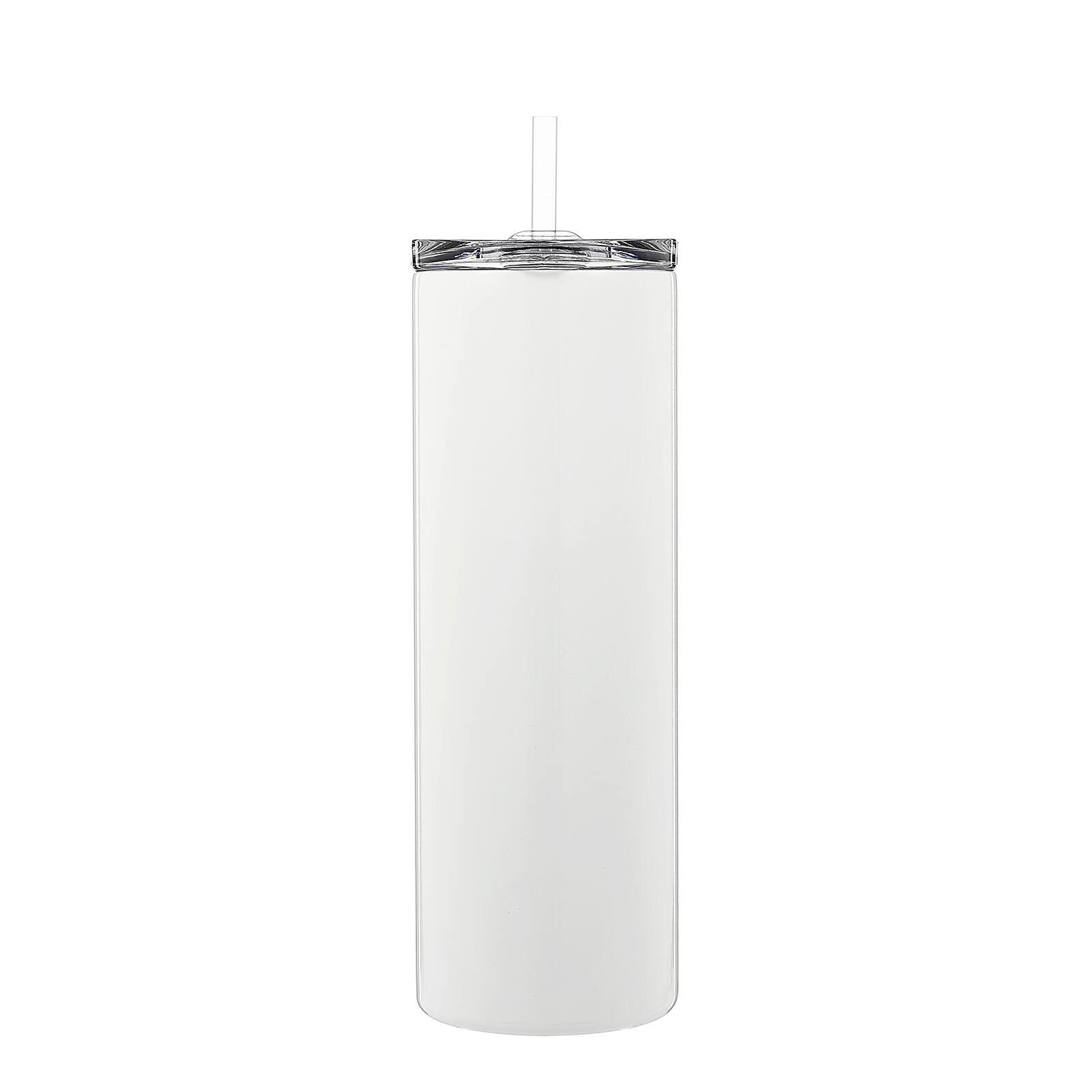 18.5oz. Skinny Sublimation Tumbler with Straw by Make Market® 