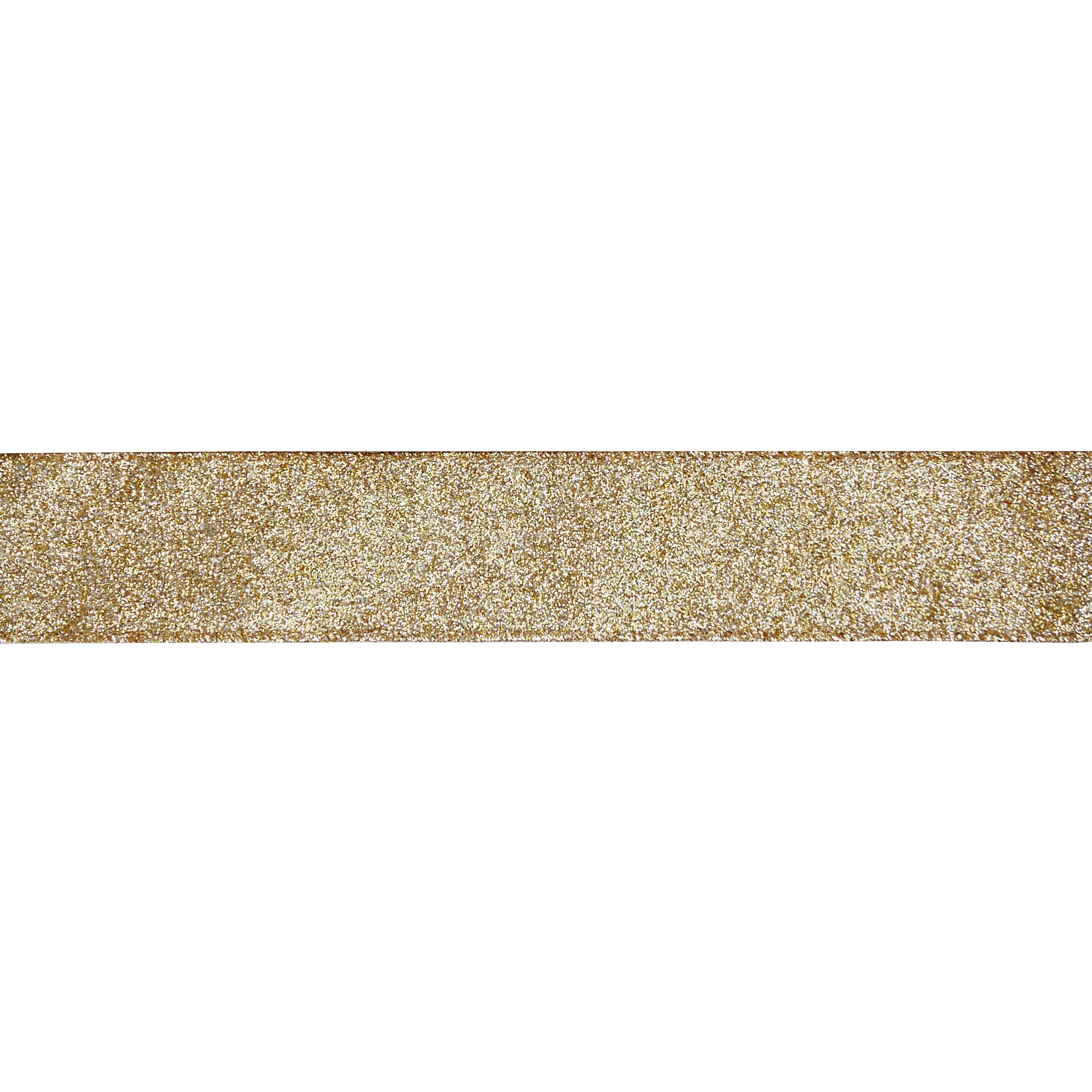 1.5&#x22; x 25ft. Champagne Wired Glitter Ribbon by Celebrate It&#xAE;