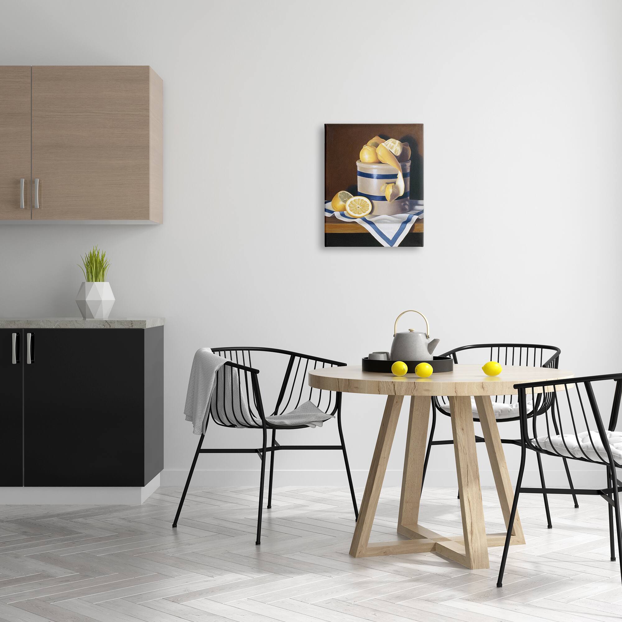 Stupell Industries Realistic Country Lemon Peel Jar Canvas Wall Art