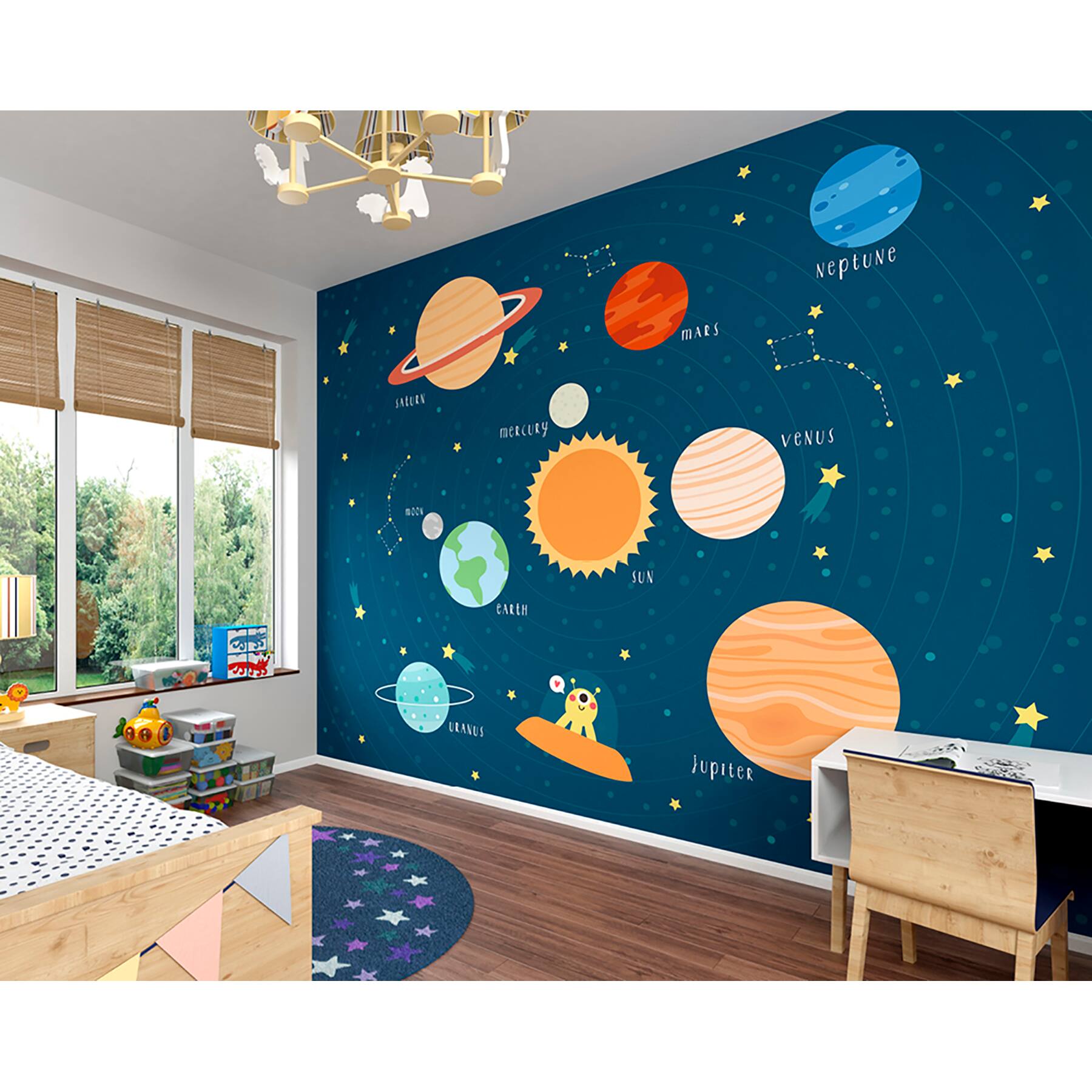 ohpopsi Outer Space Wall Mural