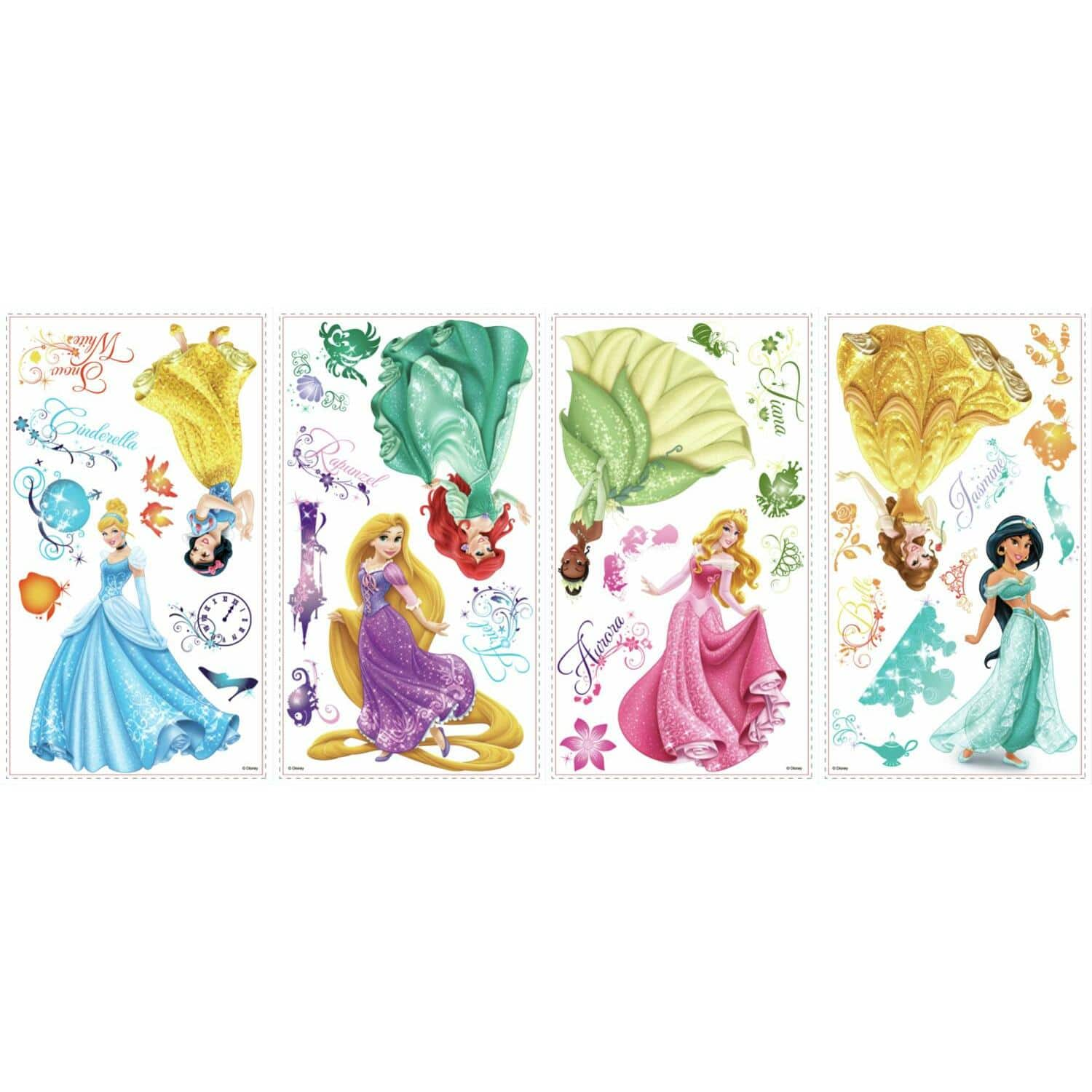 RoomMates Disney&#xAE; Princess Royal Debut Peel &#x26; Stick Wall Decals