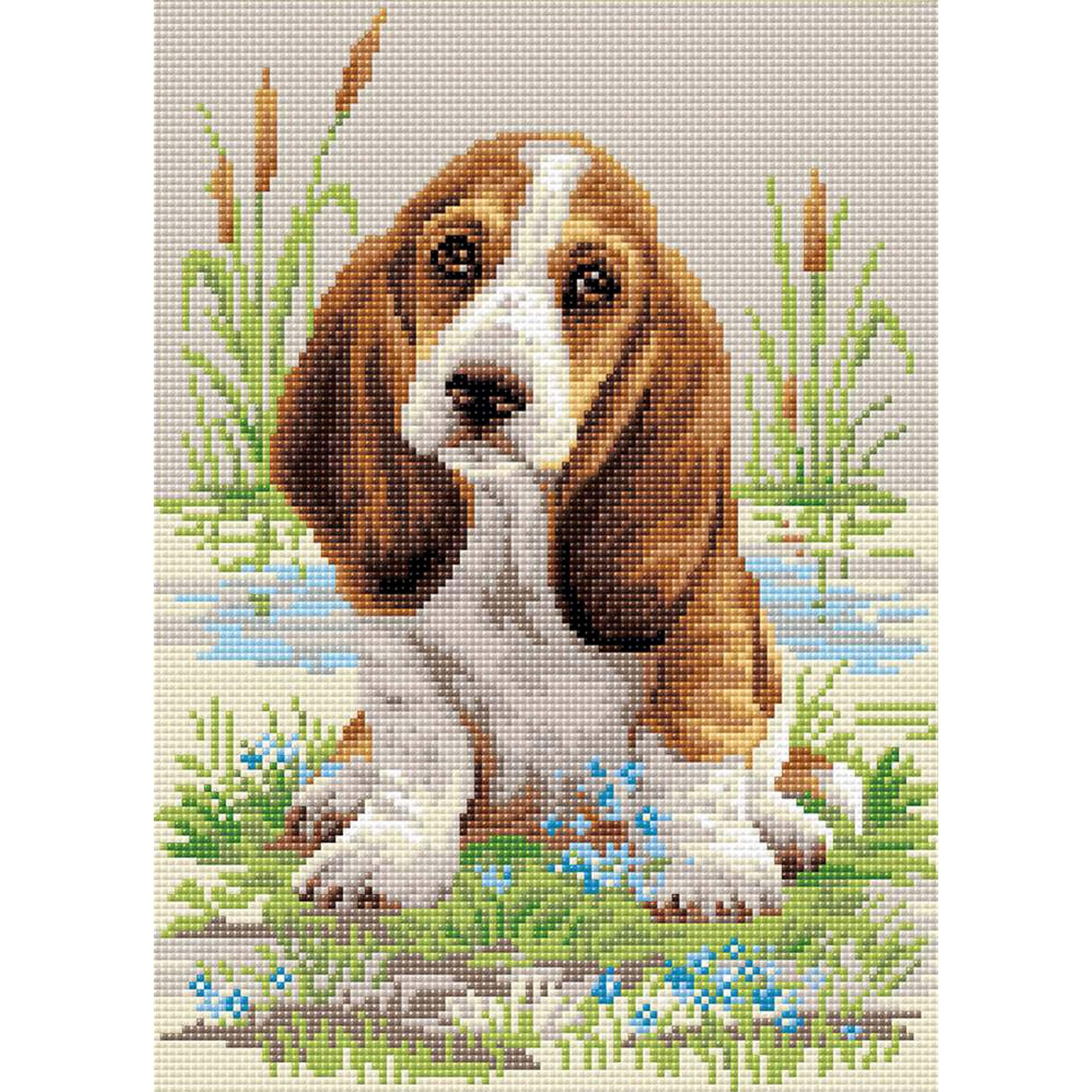 RIOLIS Basset Hound Diamond Mosaic Kit
