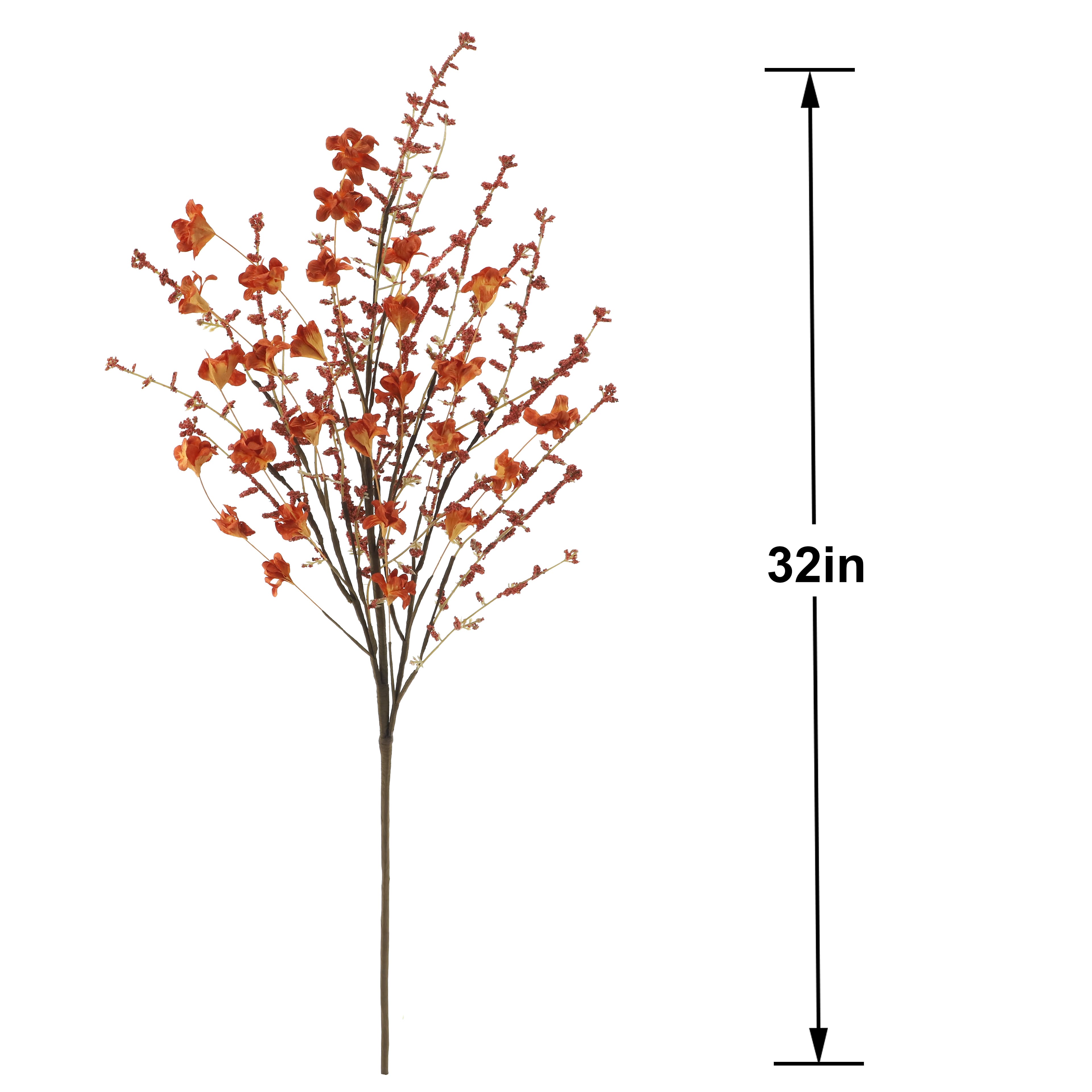 32&#x22; Orange Wild Flower Stem by Ashland&#xAE;