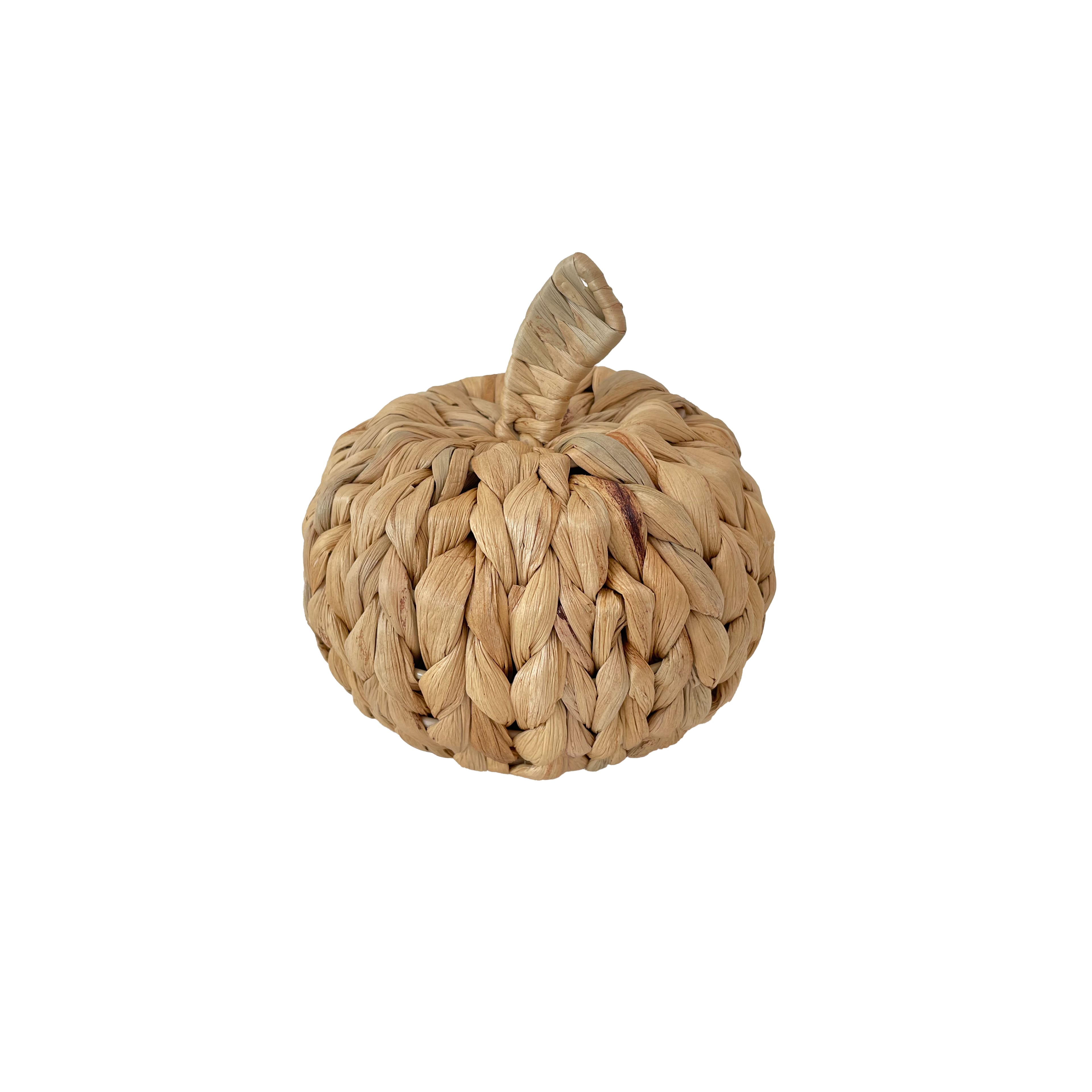 Natural Woven Water Hyacinth Pumpkin Tabletop Décor by Ashland®