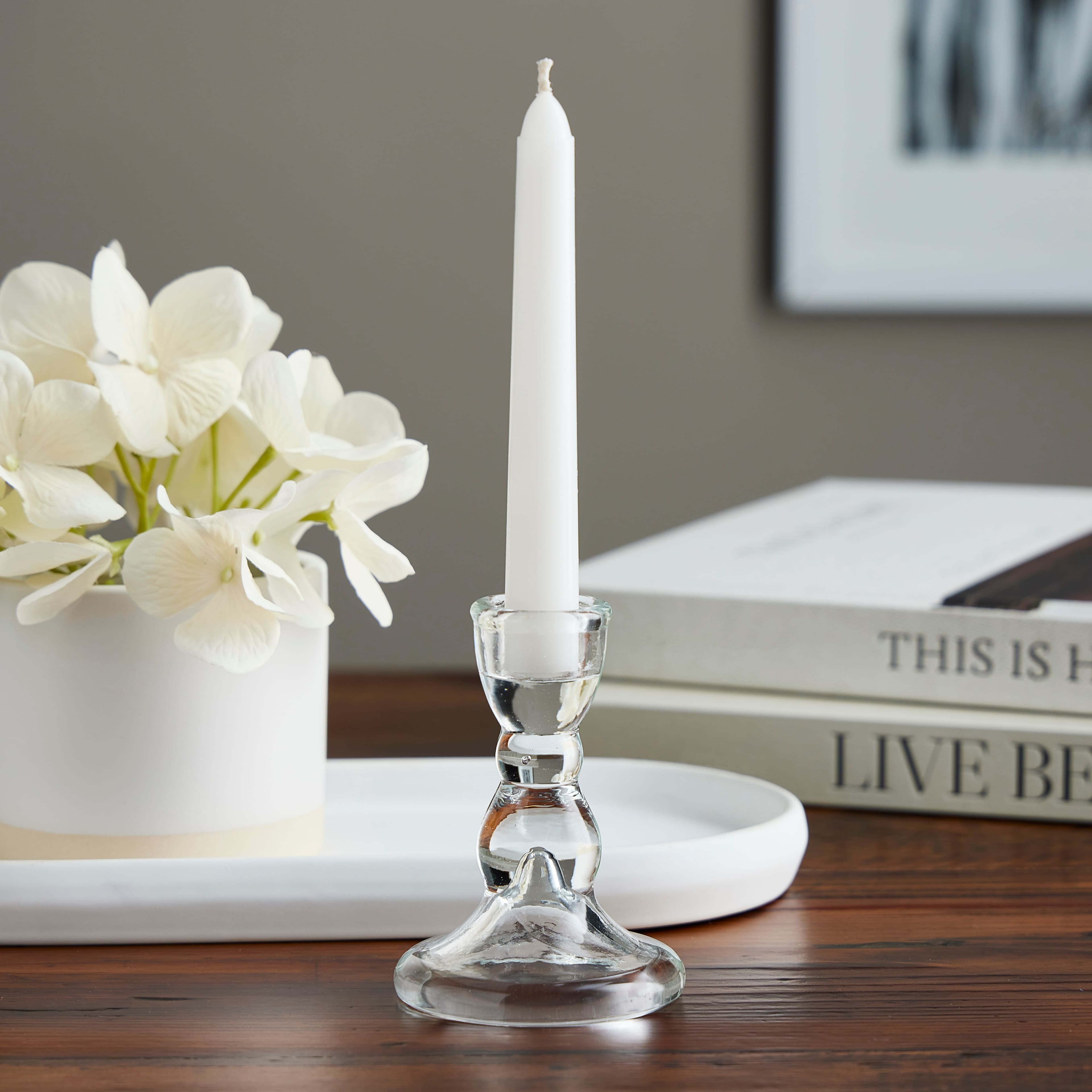 3.5 Glass Taper Candle Holder by Ashland®