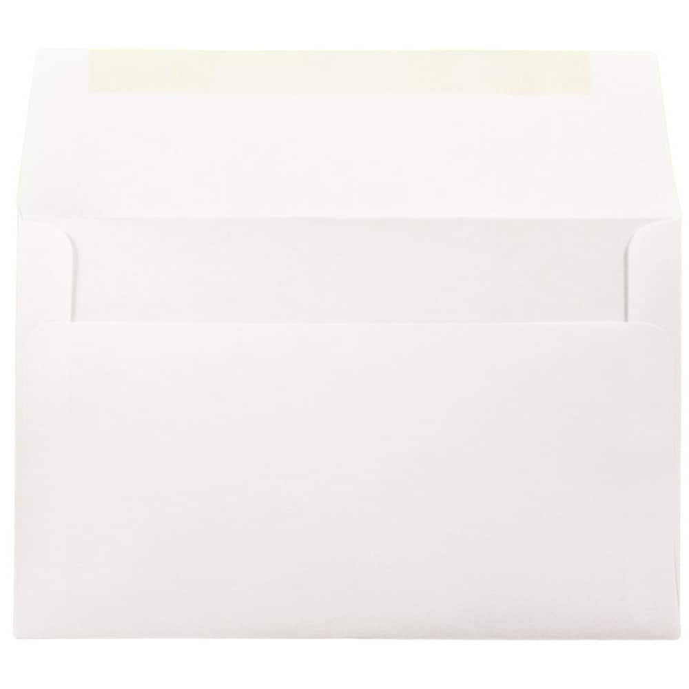JAM Paper A10 Bright White Wove Strathmore Invitation Envelopes
