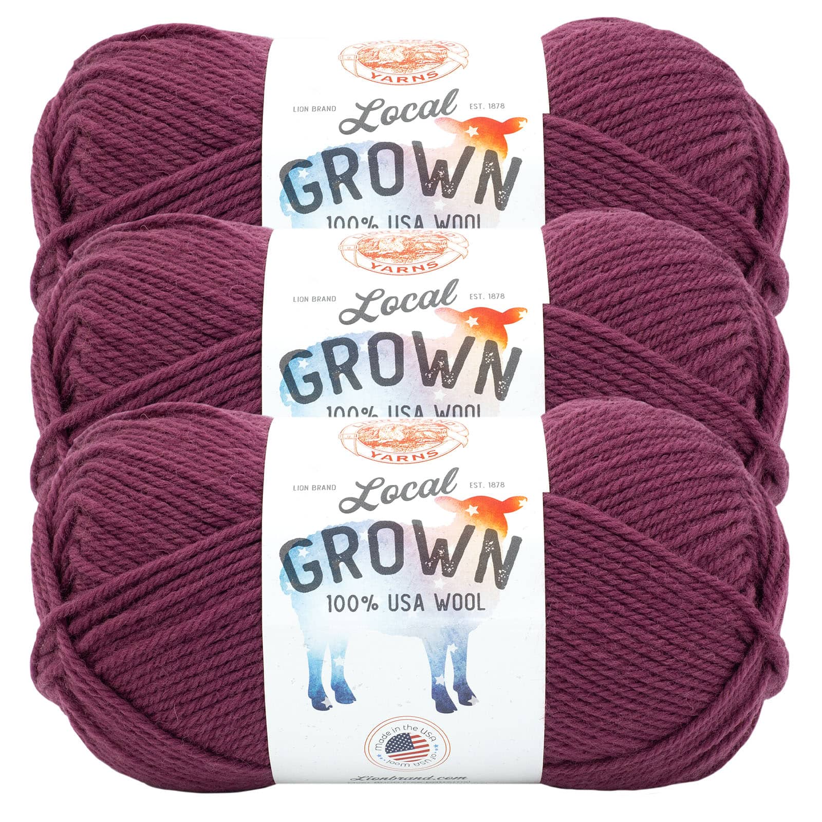3 Pack Lion Brand® Local Grown Yarn