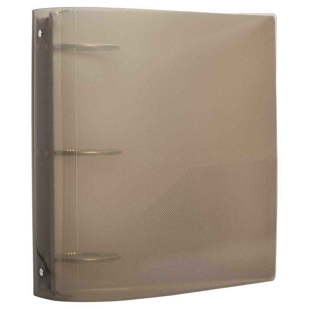 JAM Paper 3&#x22; Glass Twill Plastic 3-Ring Binder