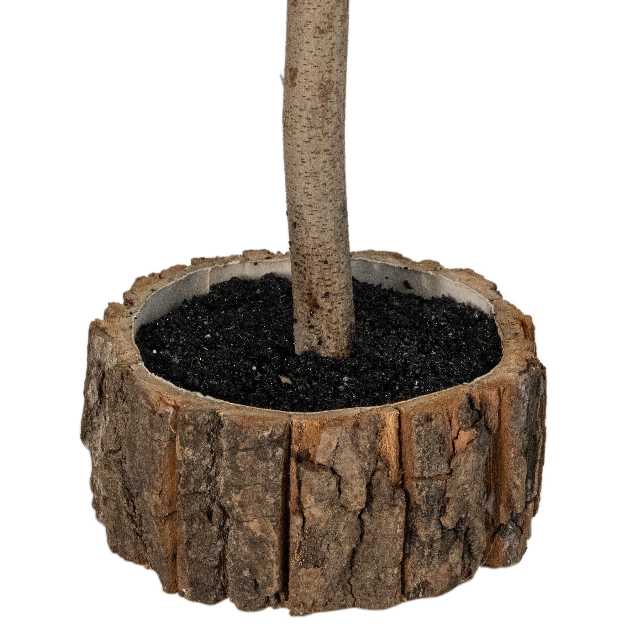 29.5" Unlit Down Swept Iced Artificial Christmas Tree in Wood Base