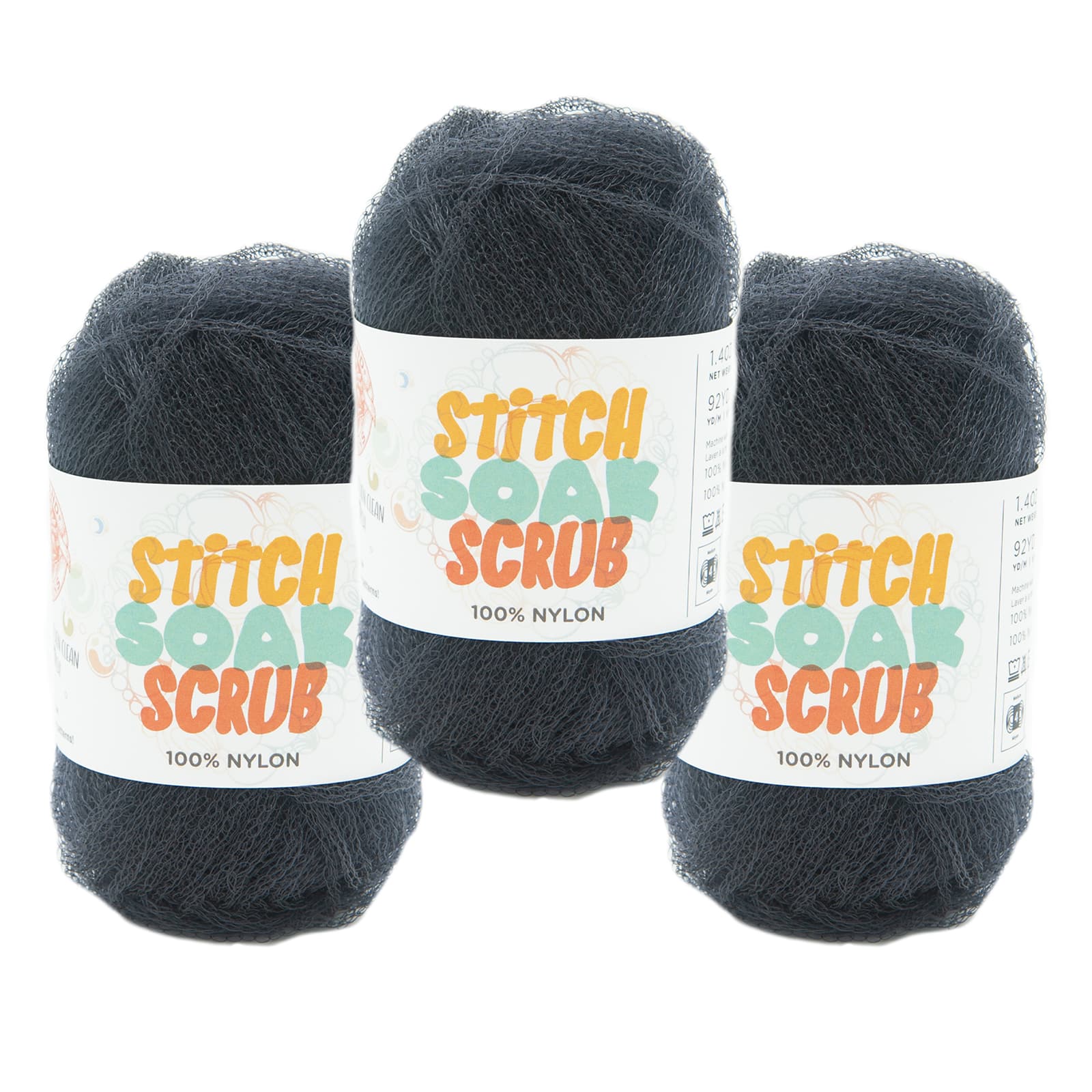 3 Pack Lion Brand&#xAE; Stitch Soak Scrub Yarn