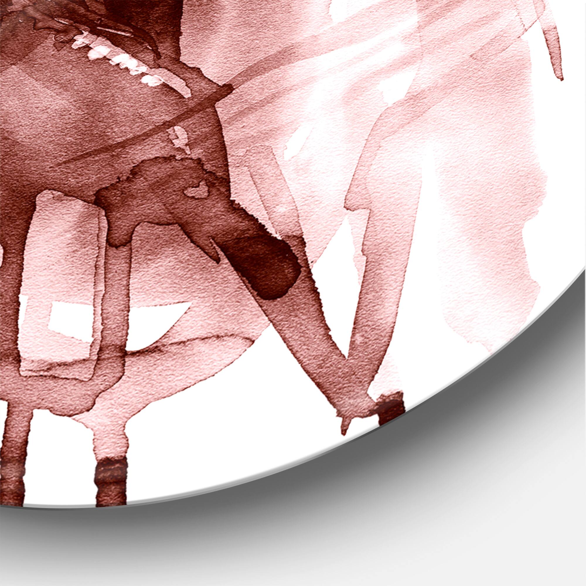 Designart - Monochrome Portrait of Young Indian Woman II - Modern Metal Circle Wall Art