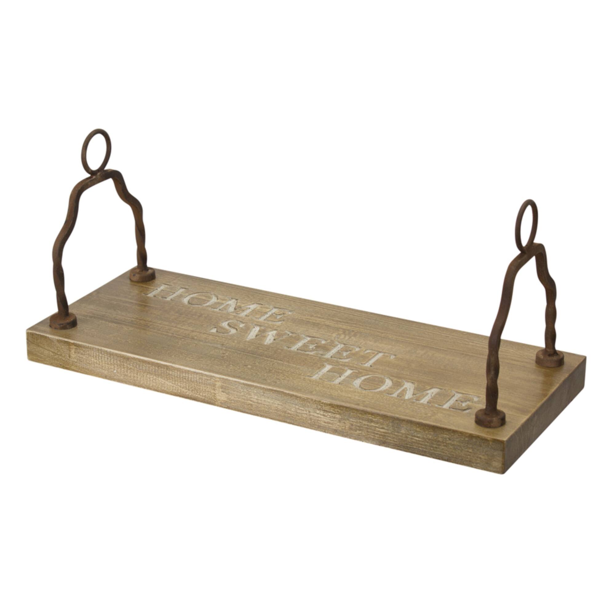 23.5" Wooden Home Sweet Home Swing