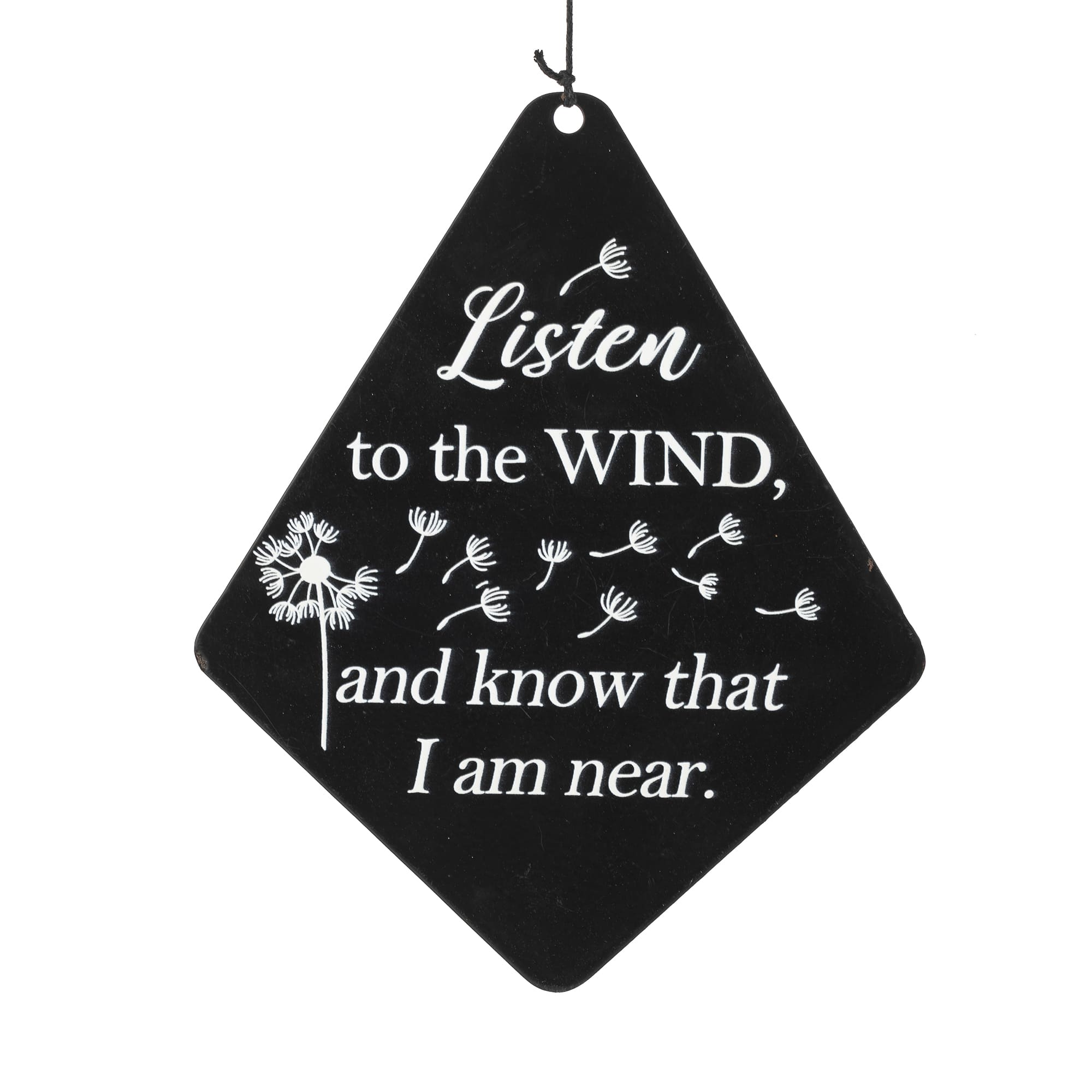 Glitzhome® 38" Matte Black Metal Black Windchime