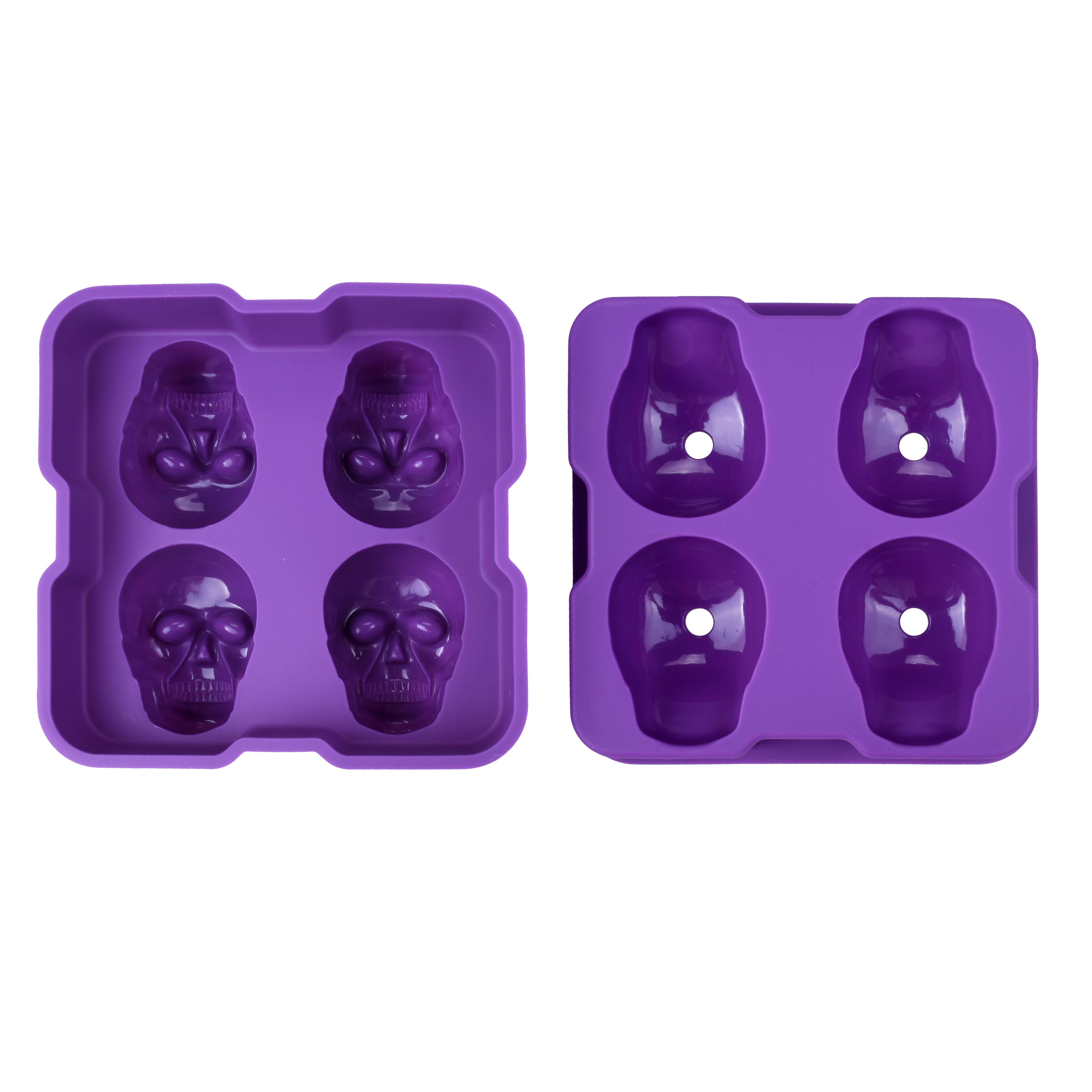 Skull 3D Silicone Mold by Celebrate It&#xAE;