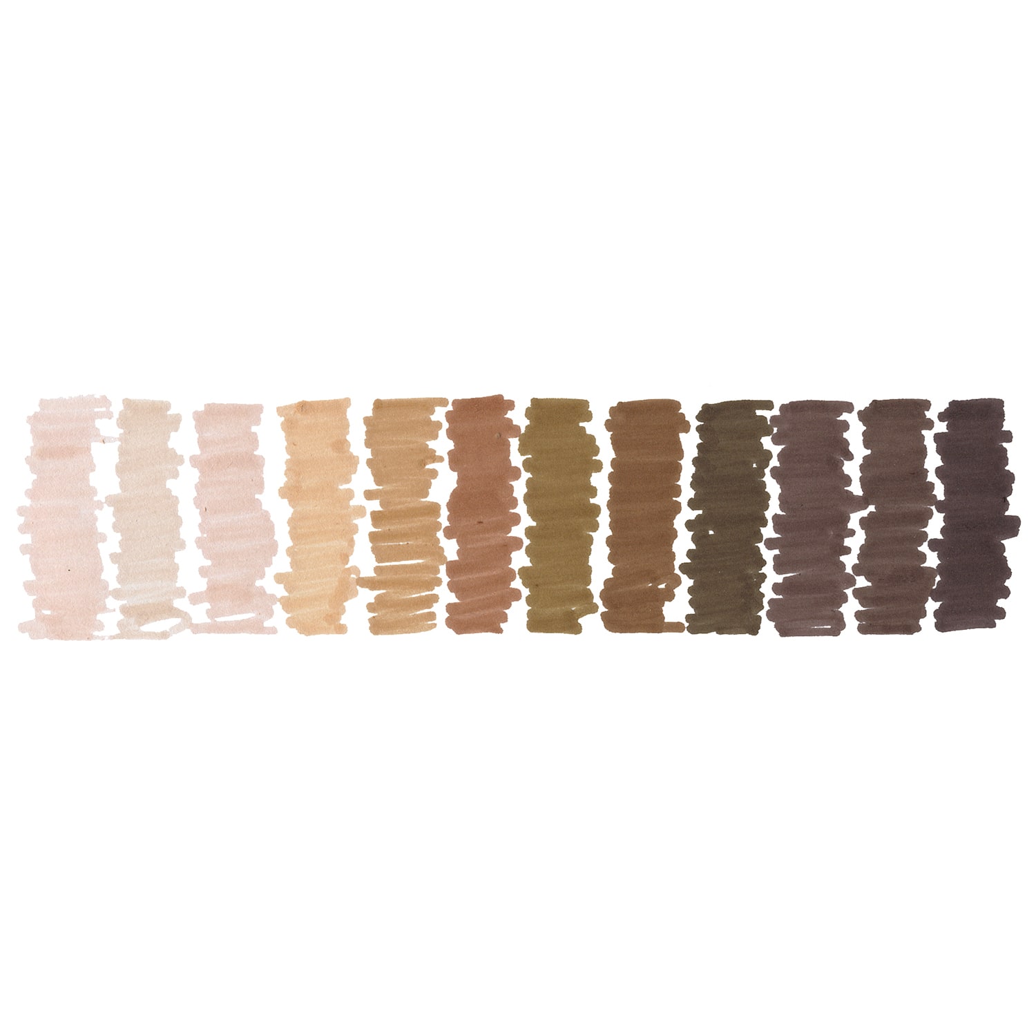 The Pencil Grip Magic Stix Triangular Global Skin Tone Washable Markers, 6 Packs of 12