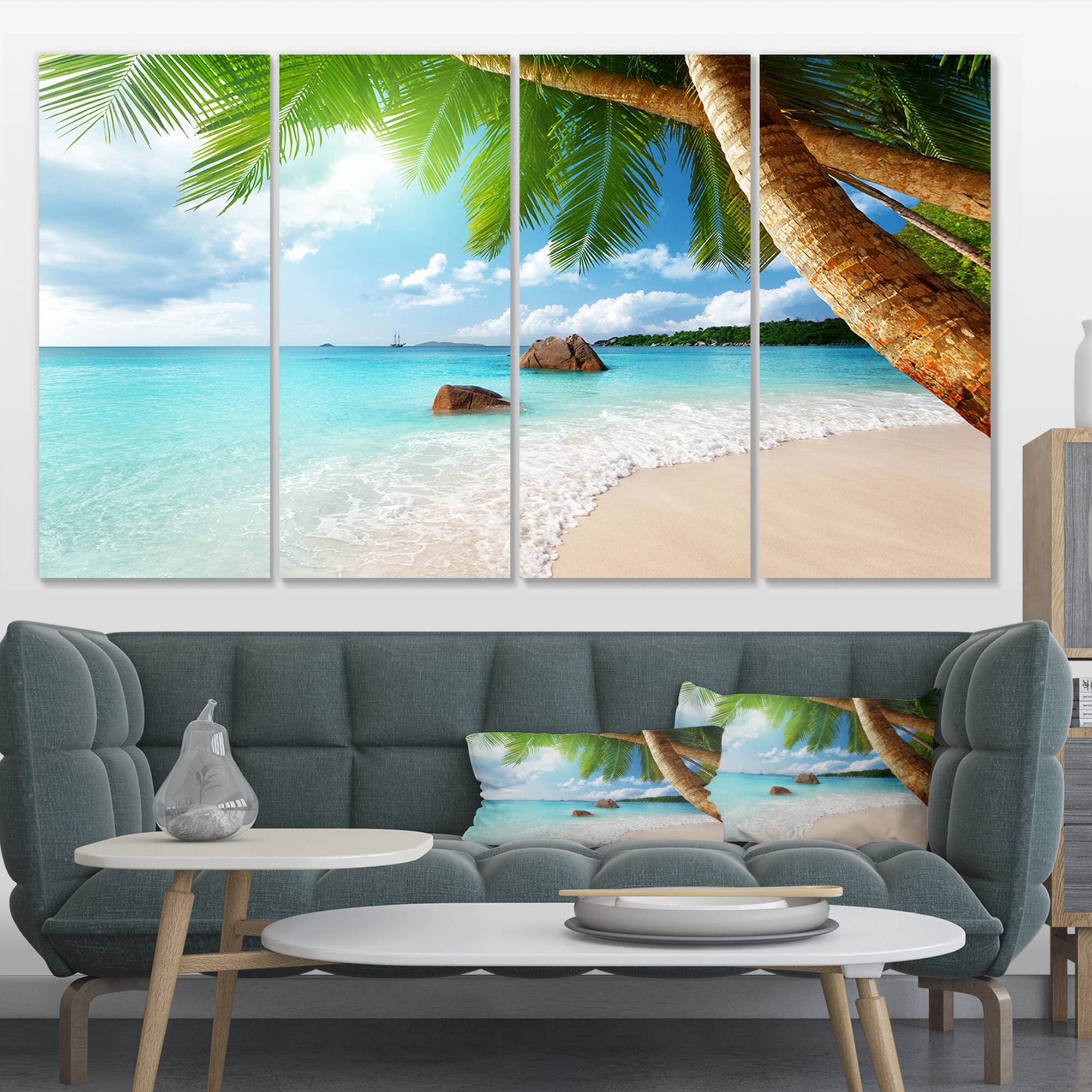 Designart - Praslin Island Seychelles Beach