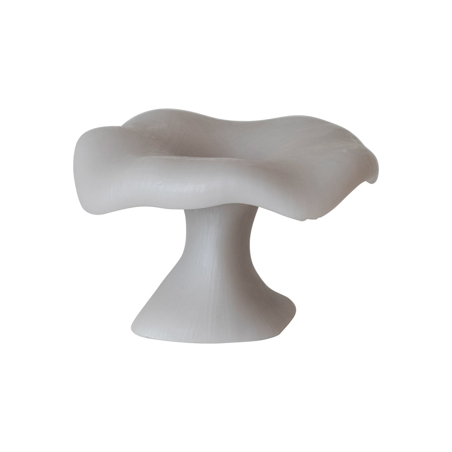 Large Unscented Mushroom-Shaped Candle