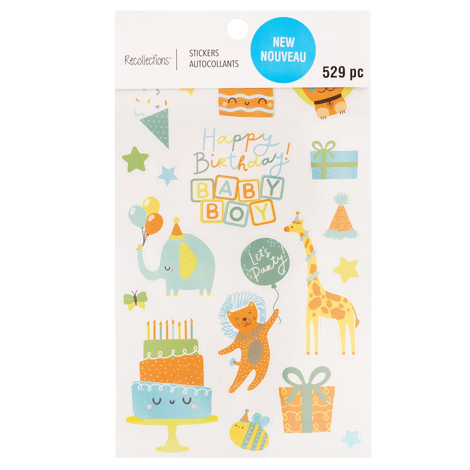 12 Pack: Baby Boy Birthday Sticker Book by Recollections™