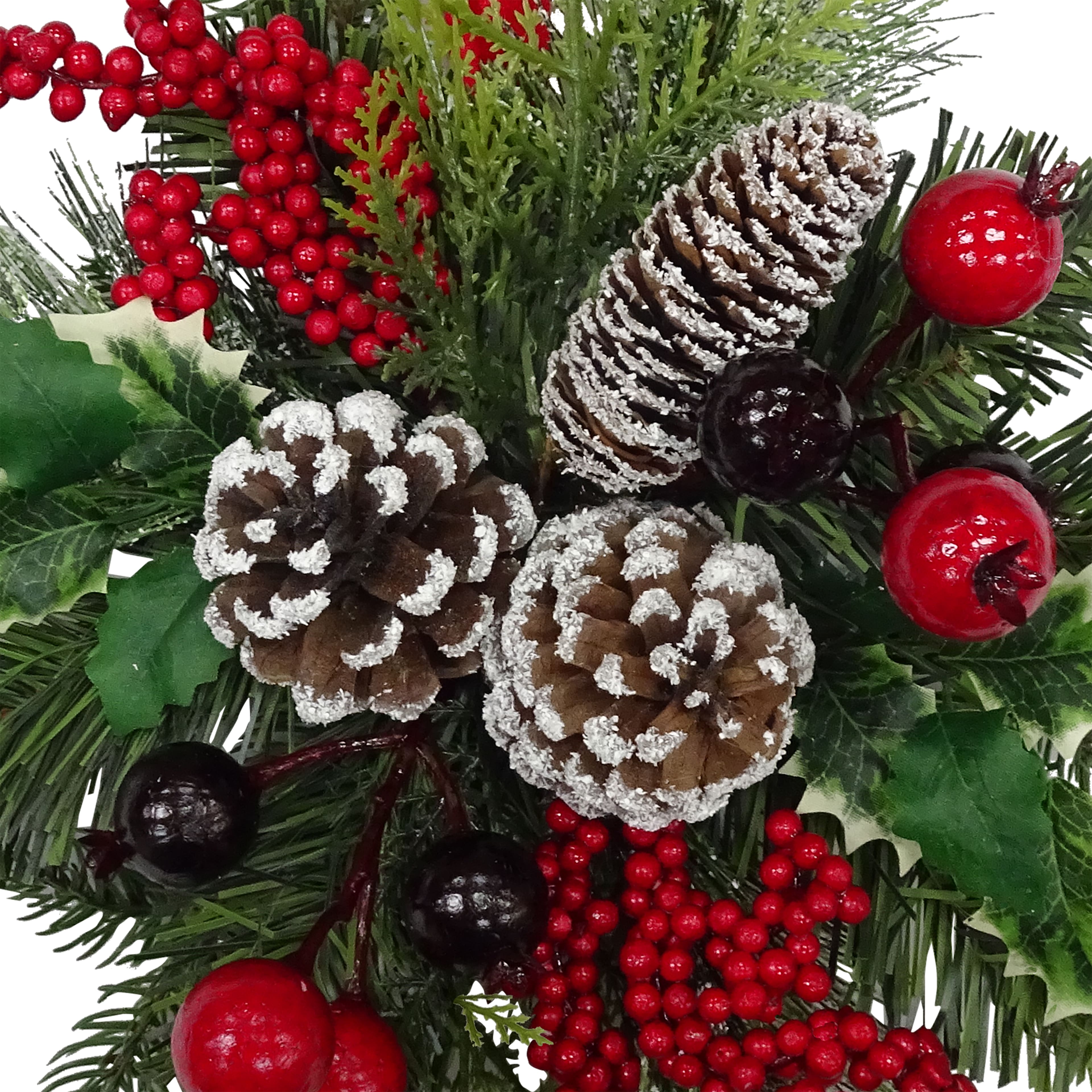 12&#x22; Pine, Holly &#x26; Berry Accent by Ashland&#xAE;