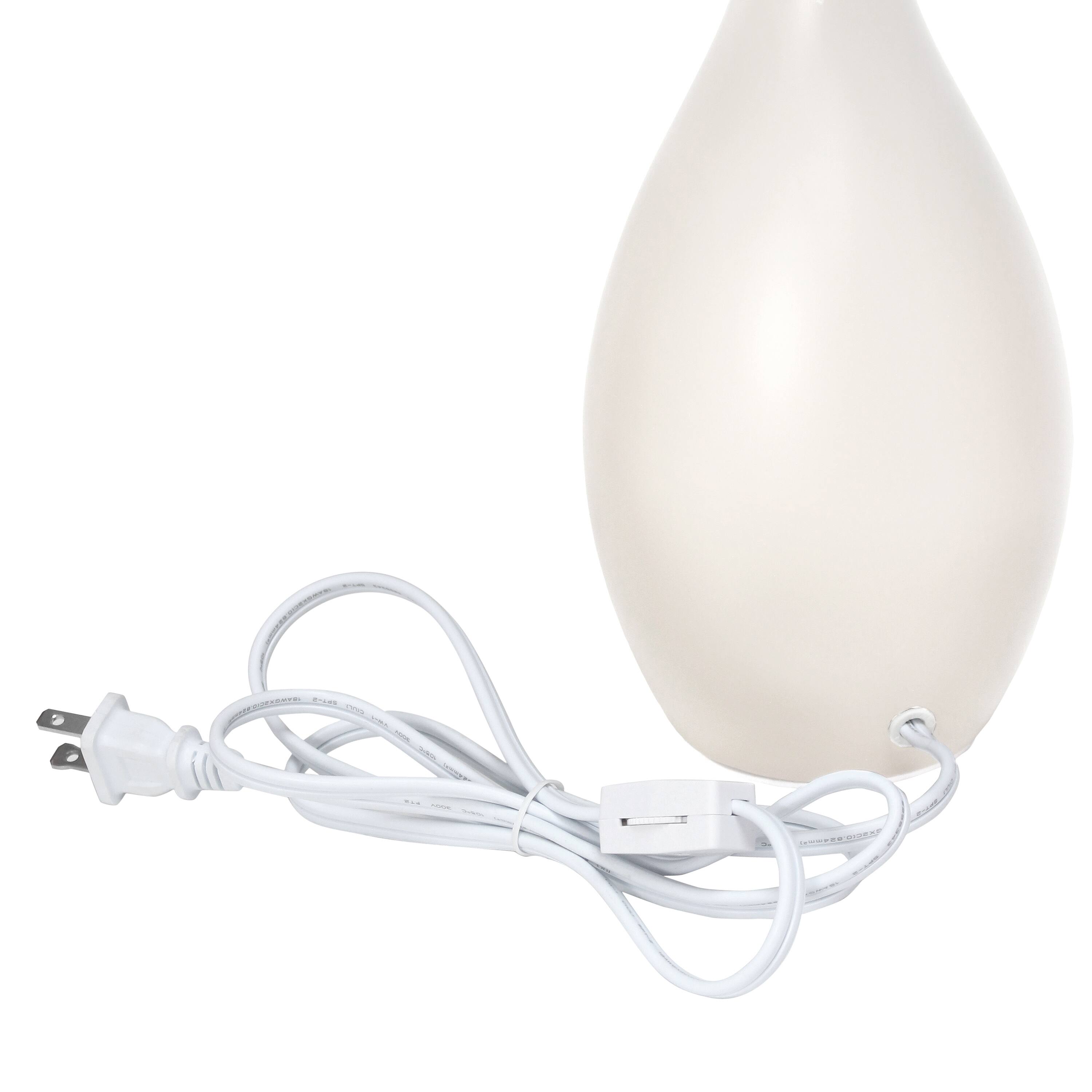 Creekwood Home Essentix 18.1&#x22; Off White Dewdrop Table Lamp