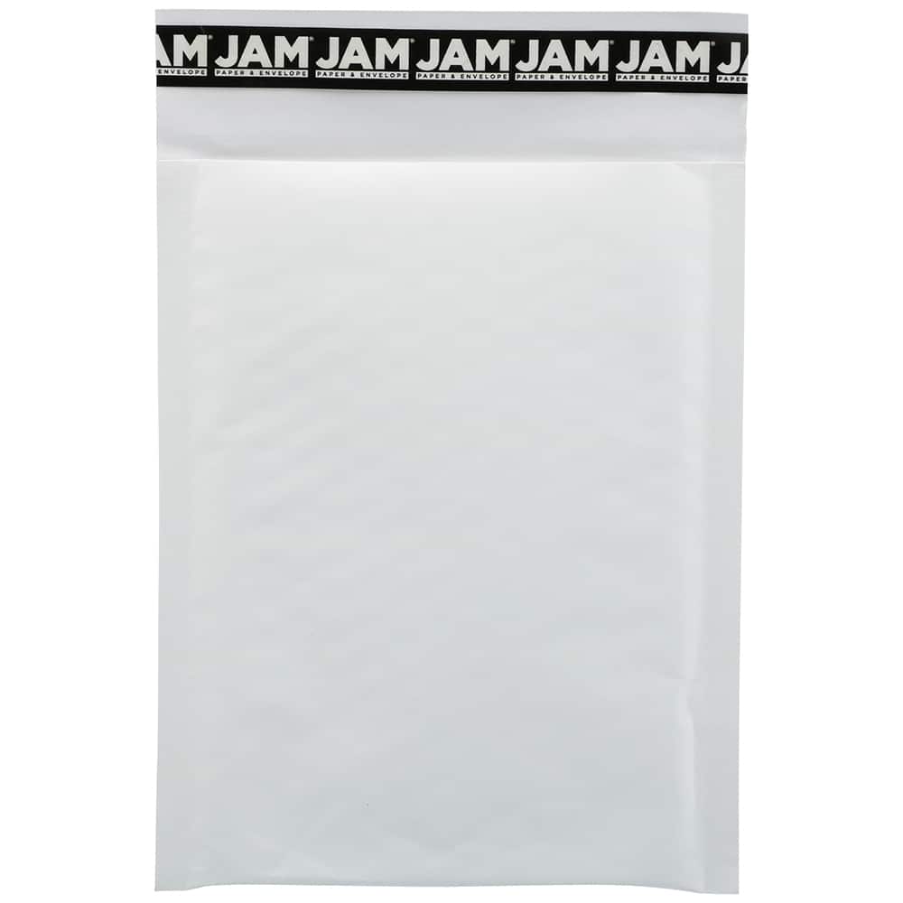 JAM Paper 6" x 8.5" White Kraft Bubble Lite Padded Mailers, 25ct.