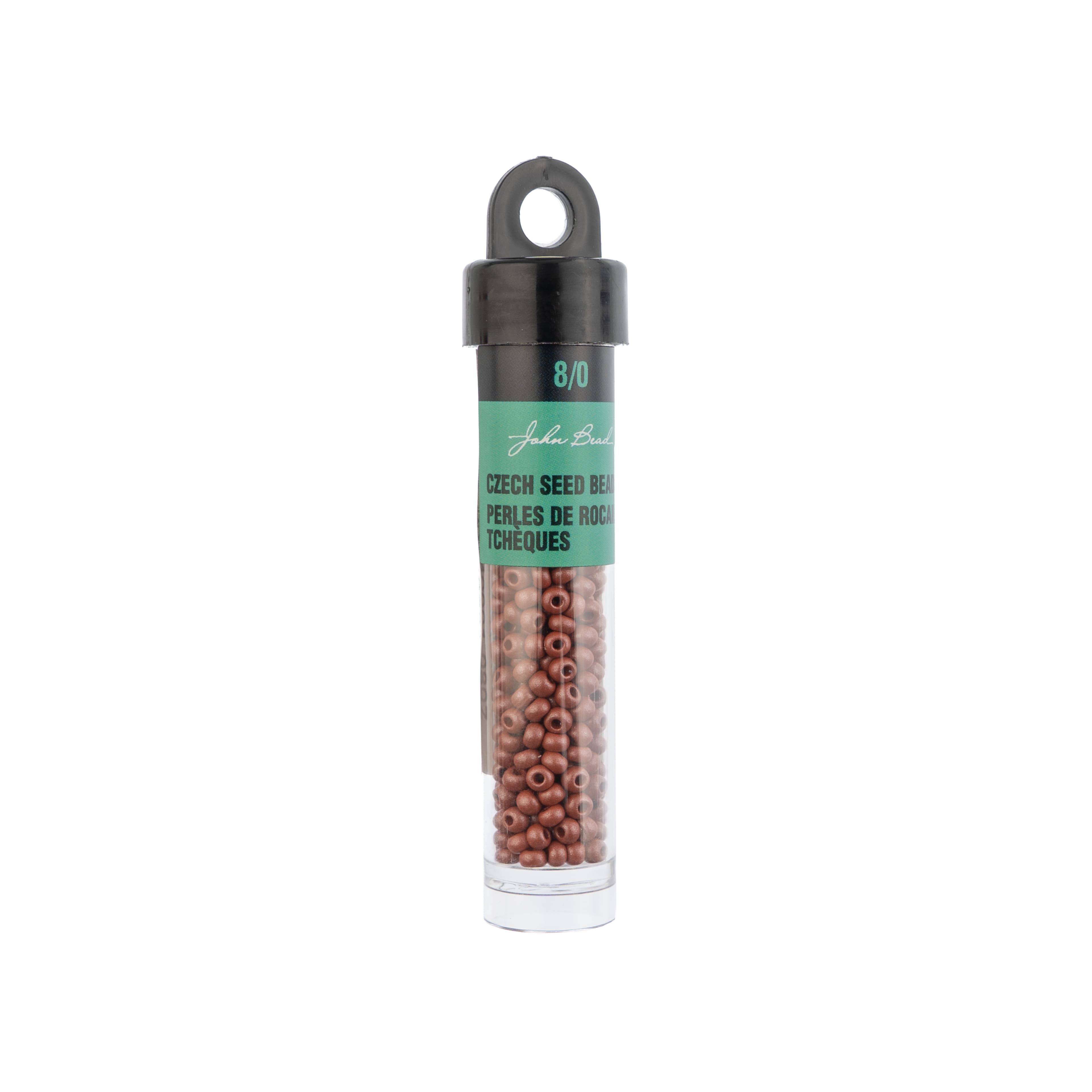 John Bead 8/0 Czech Glass Seed Beads, 13g